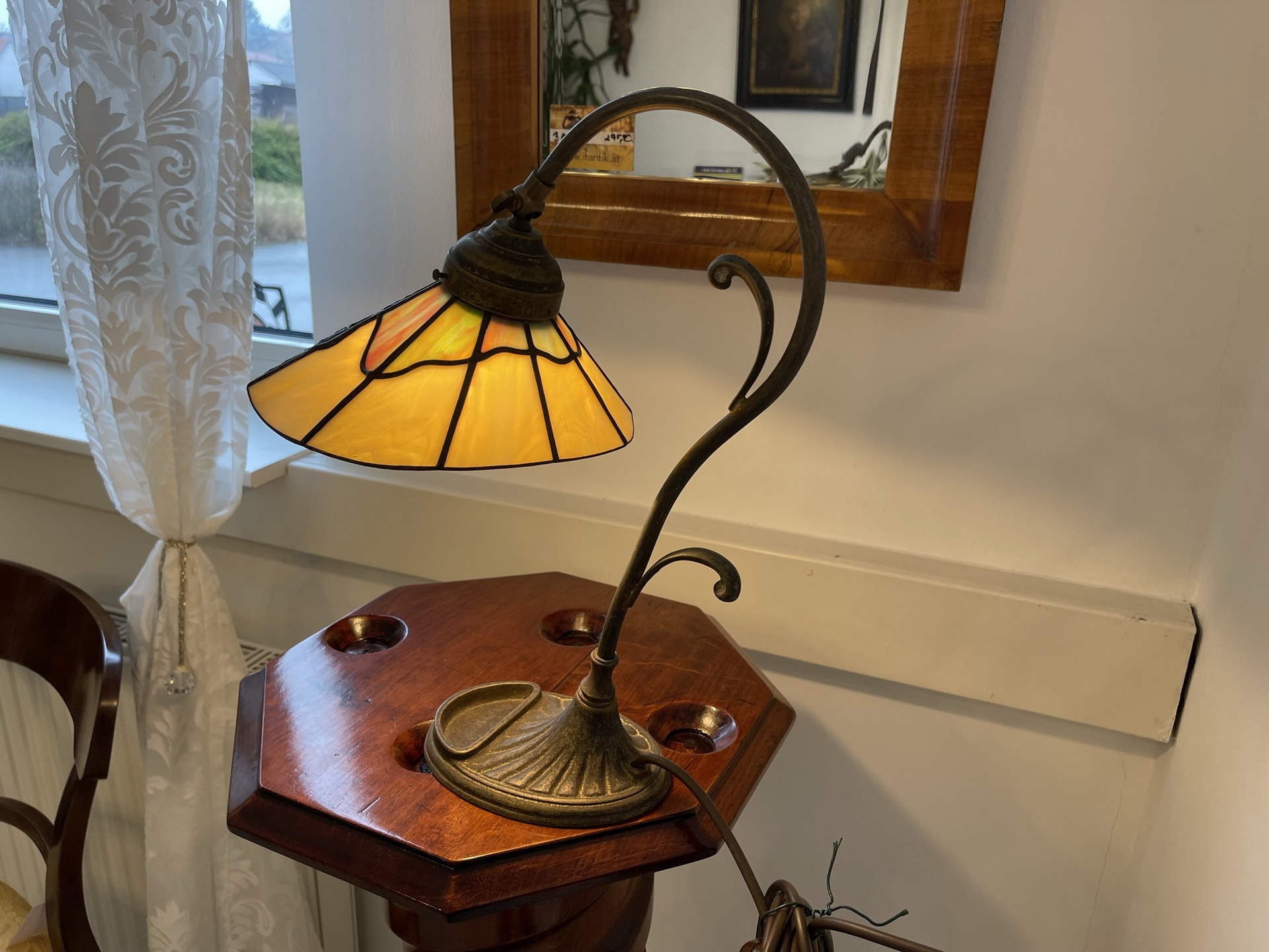 tiffany-glaskunst-_146l45tzjHCpMprq Echtglas Schreibtisch Lampe Tiffany Glaskunst Klaunser kl14-1