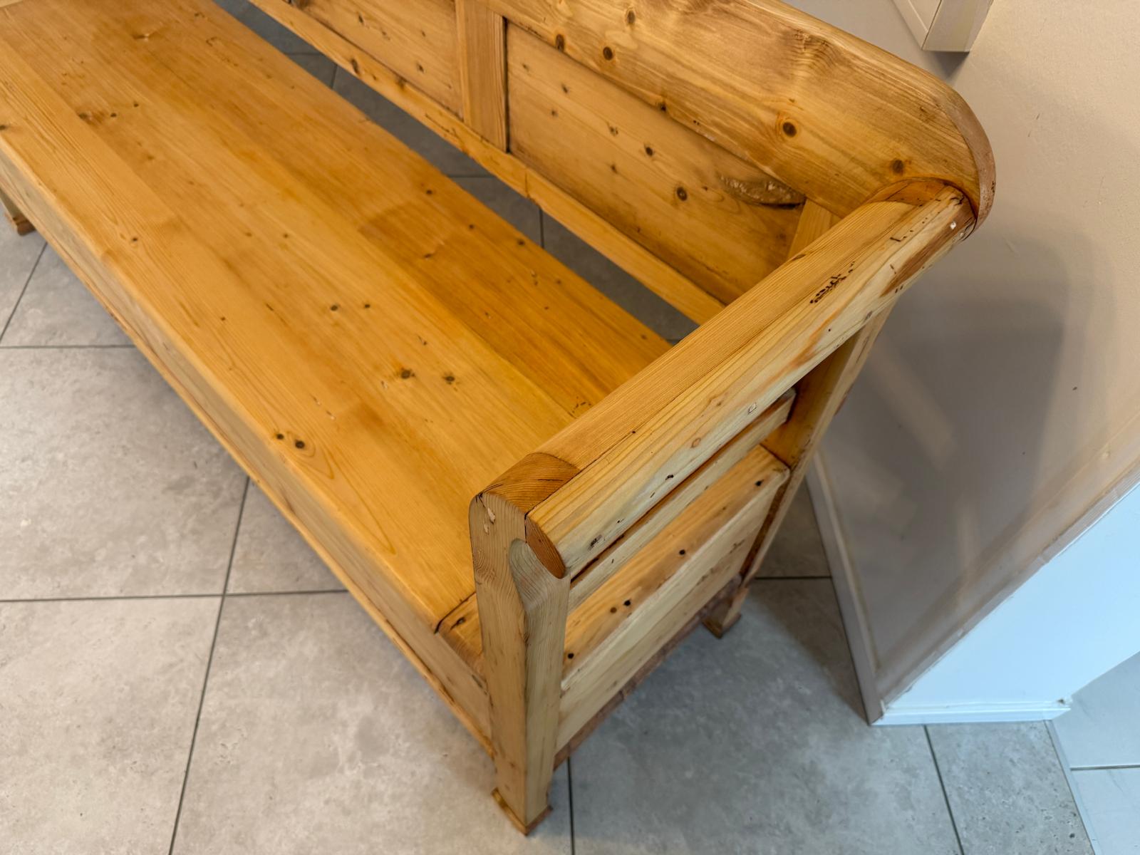 Sale Provinzielle Biedermeier Truhenbank Landhausbank G2296