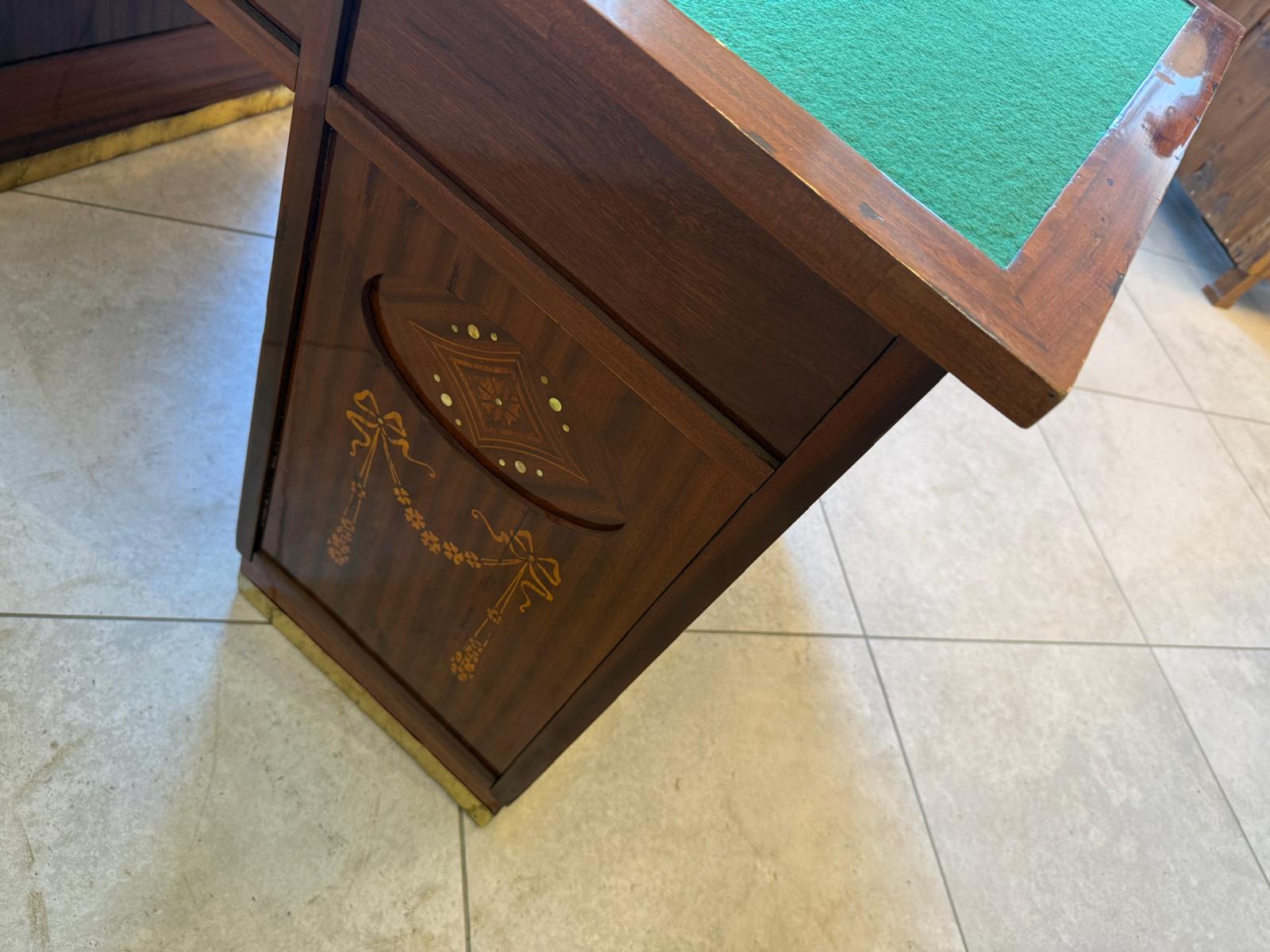 Originaler Jugendstil Schreibtisch Sekretär Freisteher Antiquität D1216