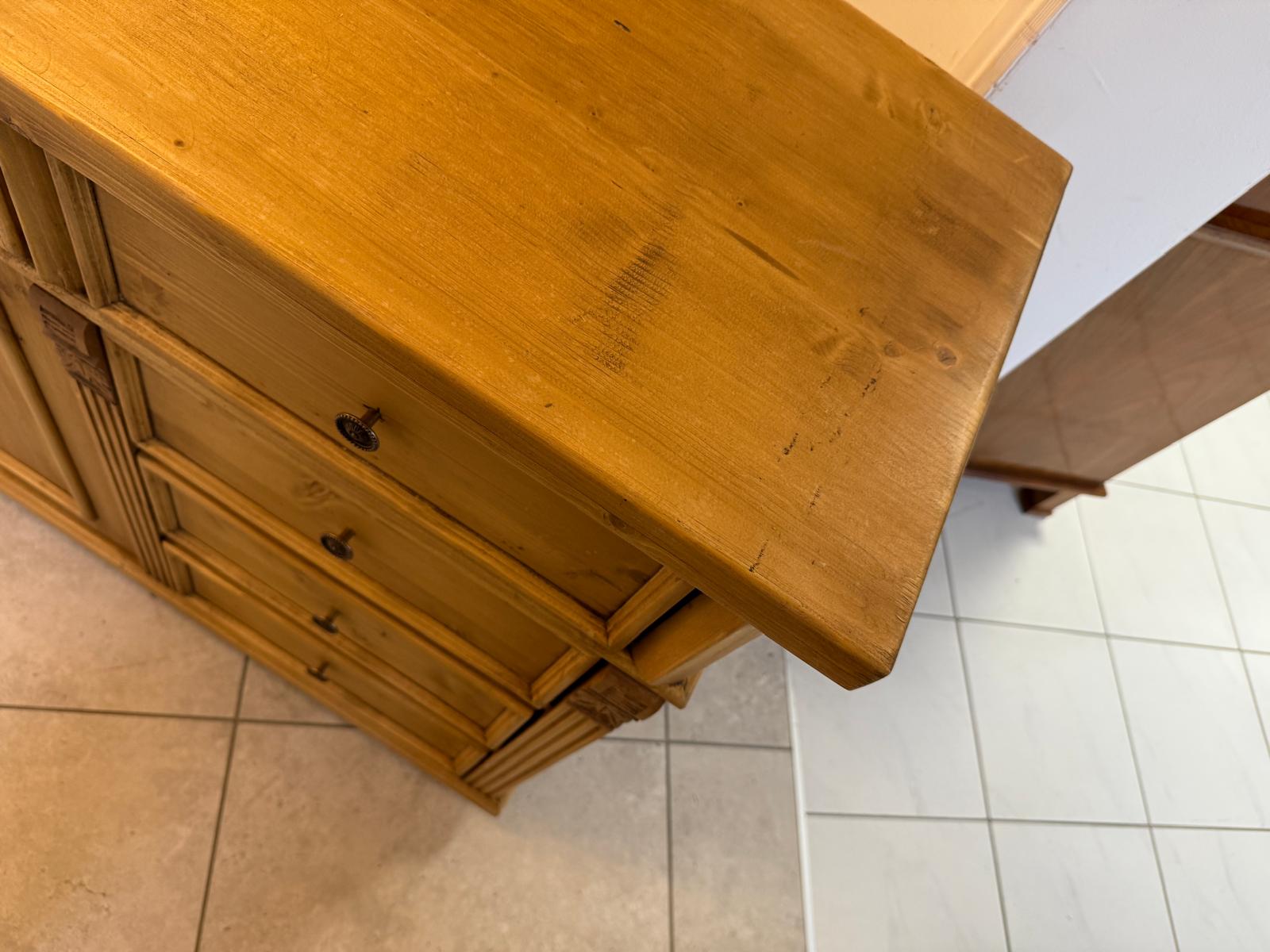 10 Altholz Ladenkommode Ladenschrank Apothekerschrank Weichholz Antik G2318