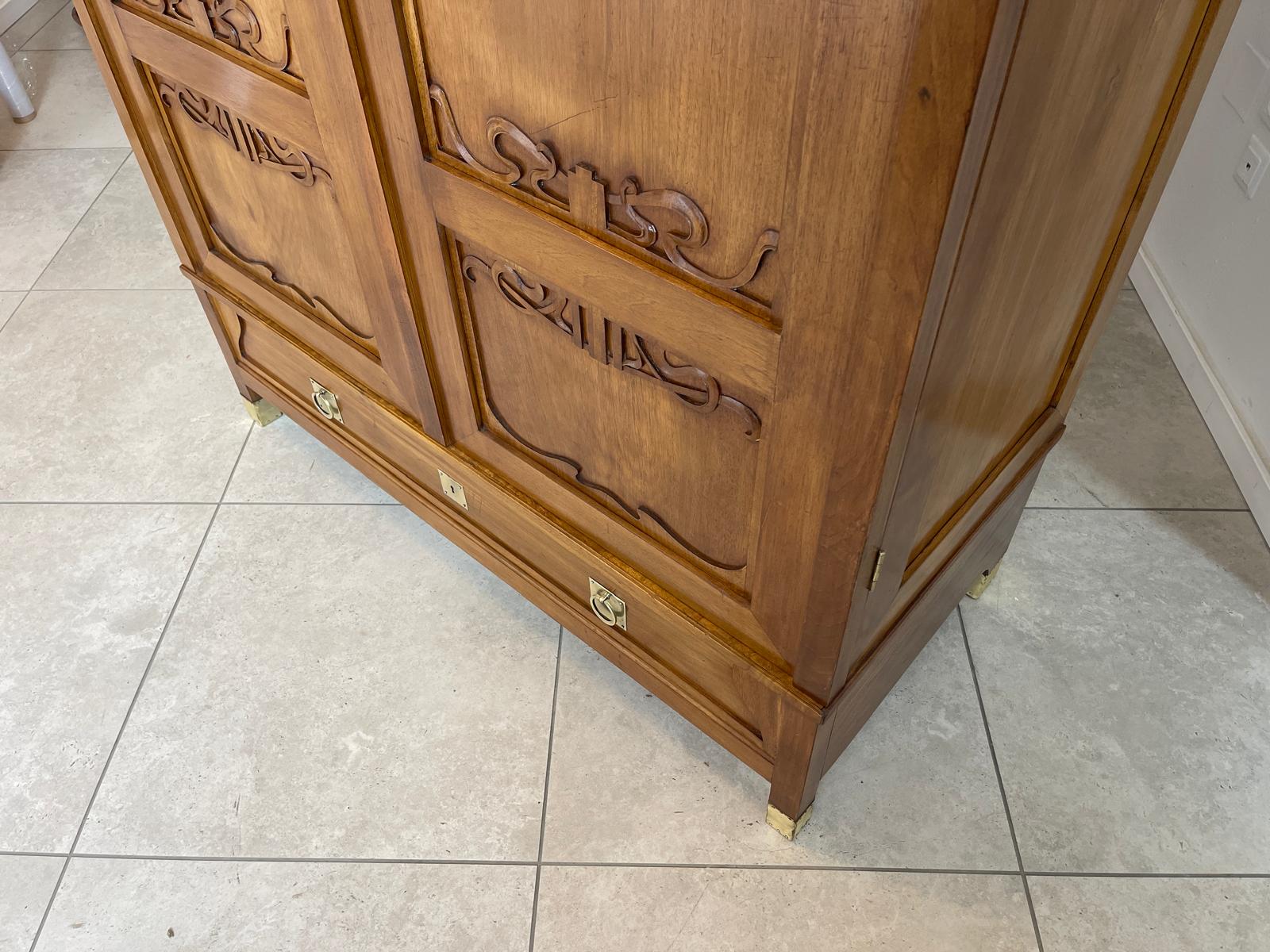 Jugendstil Schrank Kleiderkasten Jugendstil Bücherschrank G1515