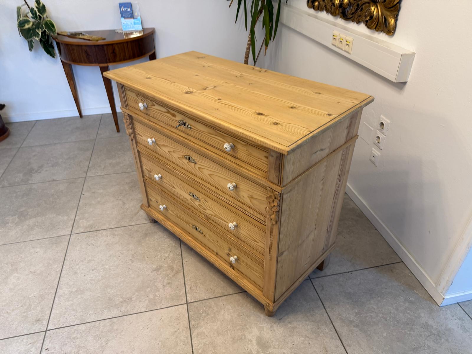 Restaurierte Jugendstil Kommode Ladenkommode Weichholz G2382