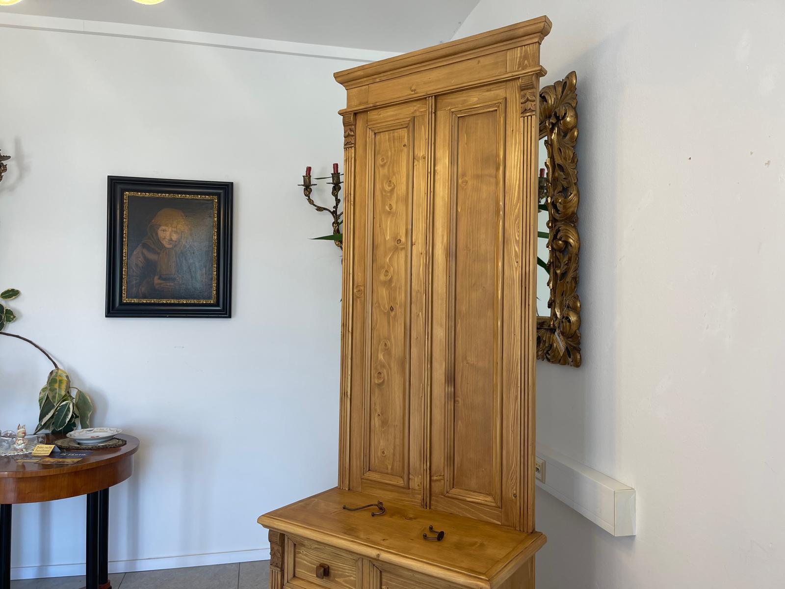 Vollholz Garderobenschrank Bauernschrank Kleiderschrank G1369