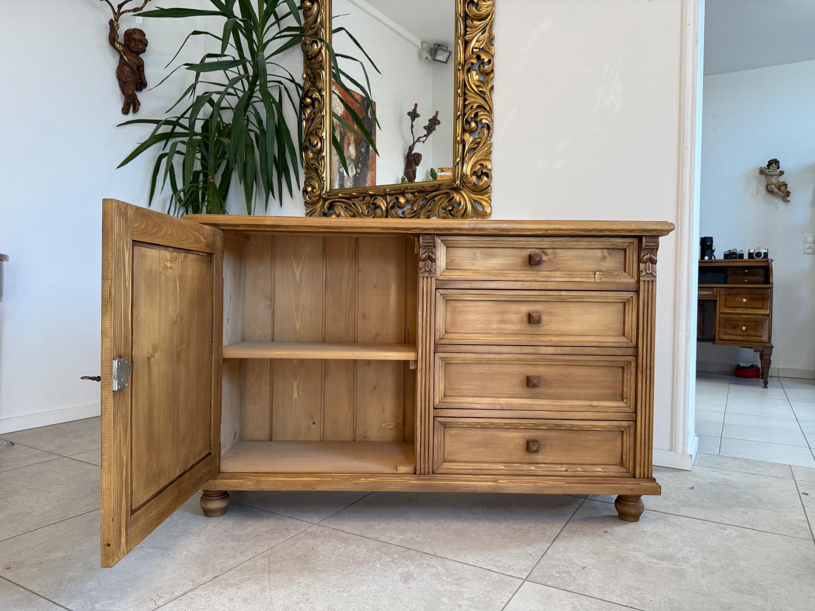 Massivholzkommode Ladenkommode Bauernmöbel Bauernmöbel Bauernschrank G2164