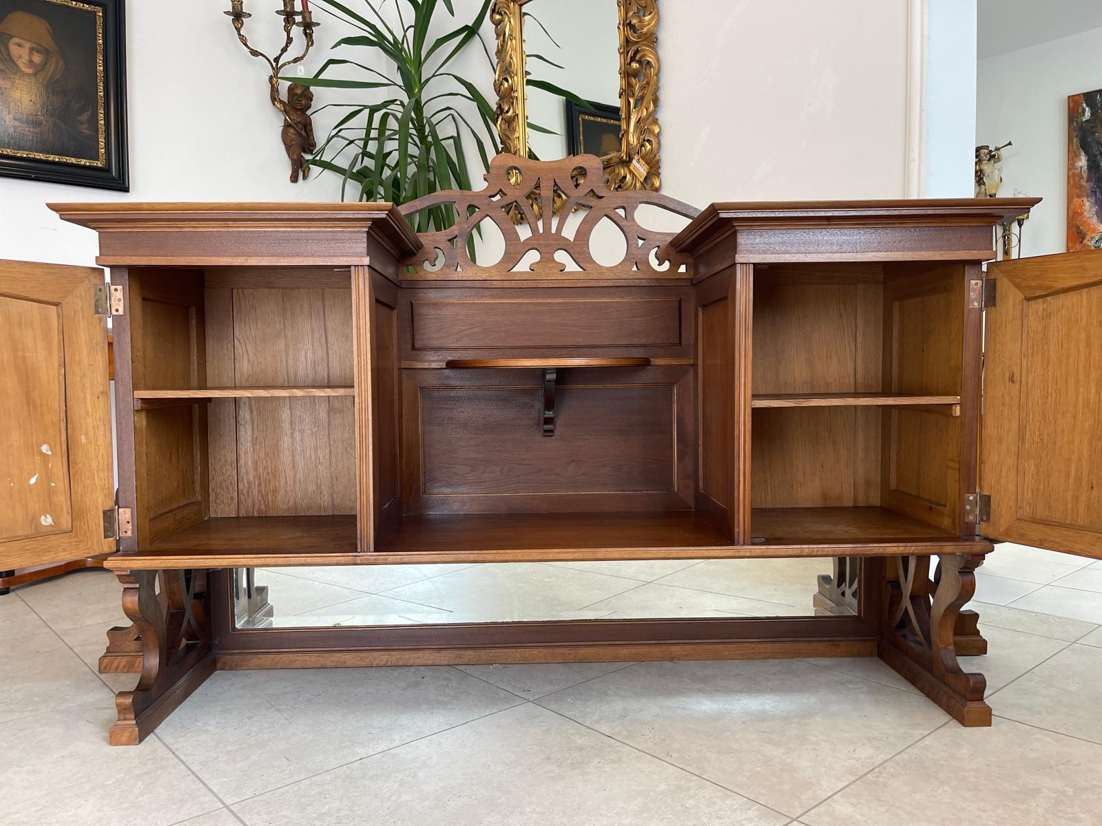 Hübscher Jugendstil Aufsatz Ersatzspender Wandboard G1358