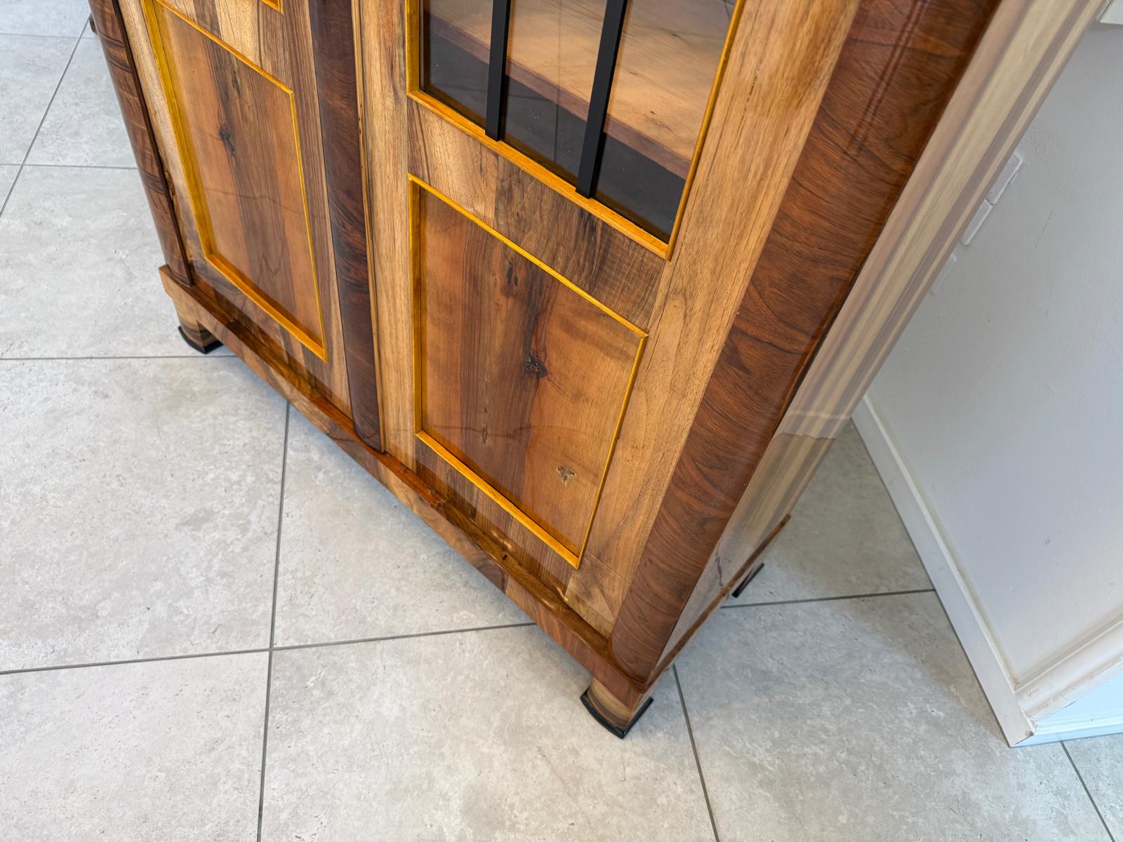 Biedermeier Vitrine Bücherschrank Glasschrank Antiquität D2371