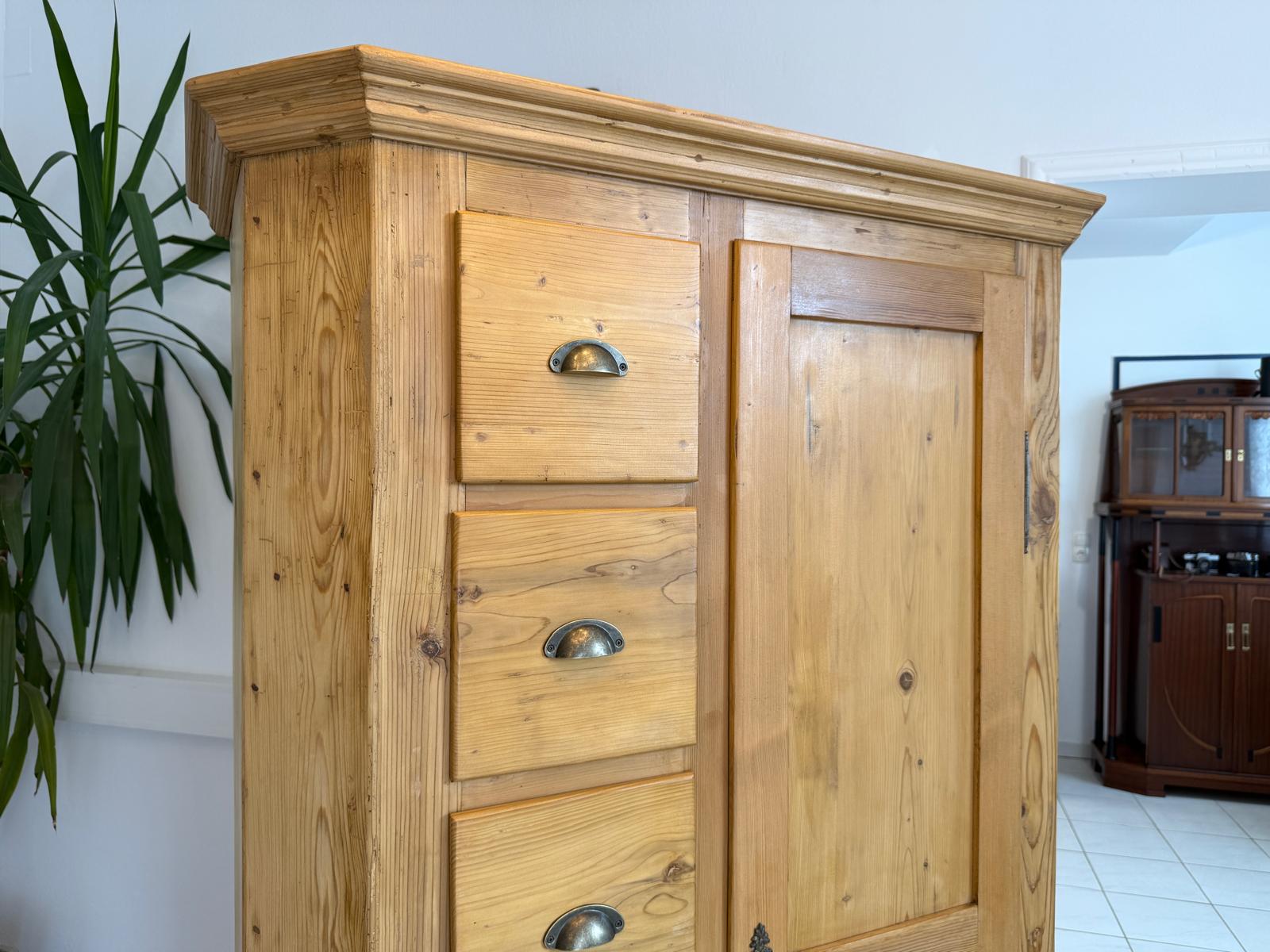 Biedermeier Bäuerlicher Brotschrank Almerschrank Speiskasten Bauernkasten Antik G1852