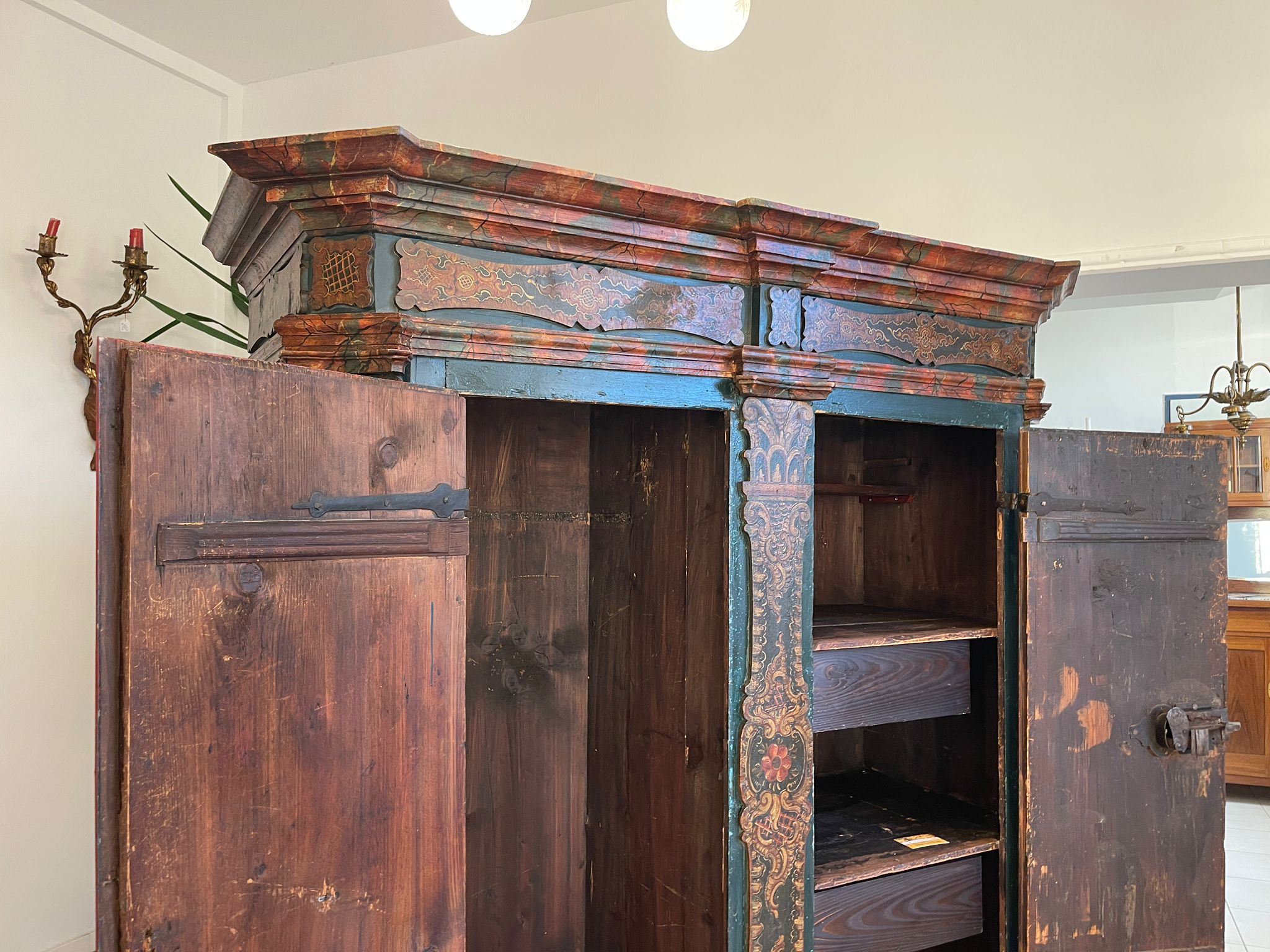 Bayrischer Bauernschrank Schrank Handbemalt A5498