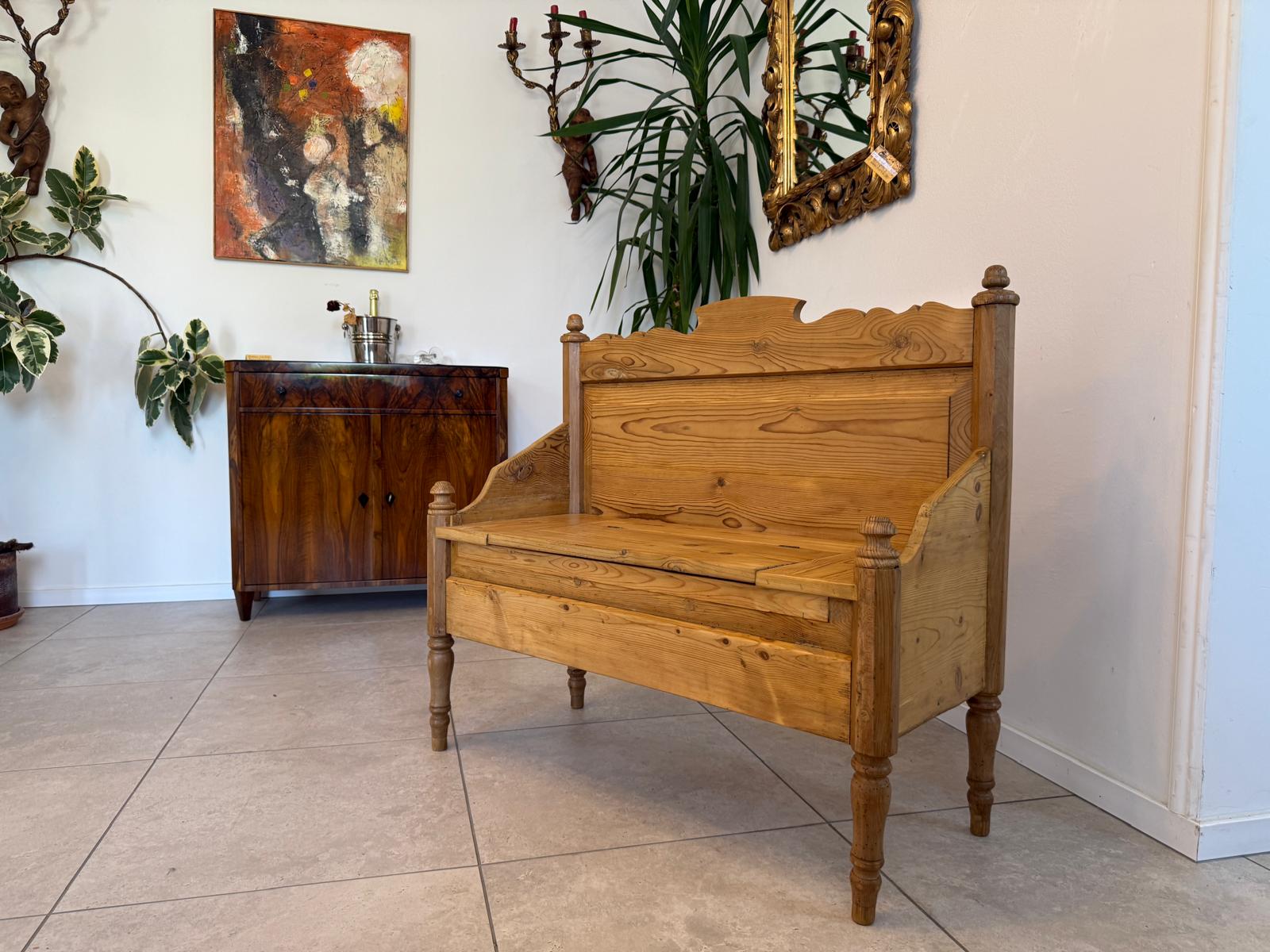 Uriges 2er Bankerl Gründerzeit Bank Sitzbank Holzbankerl  G1936