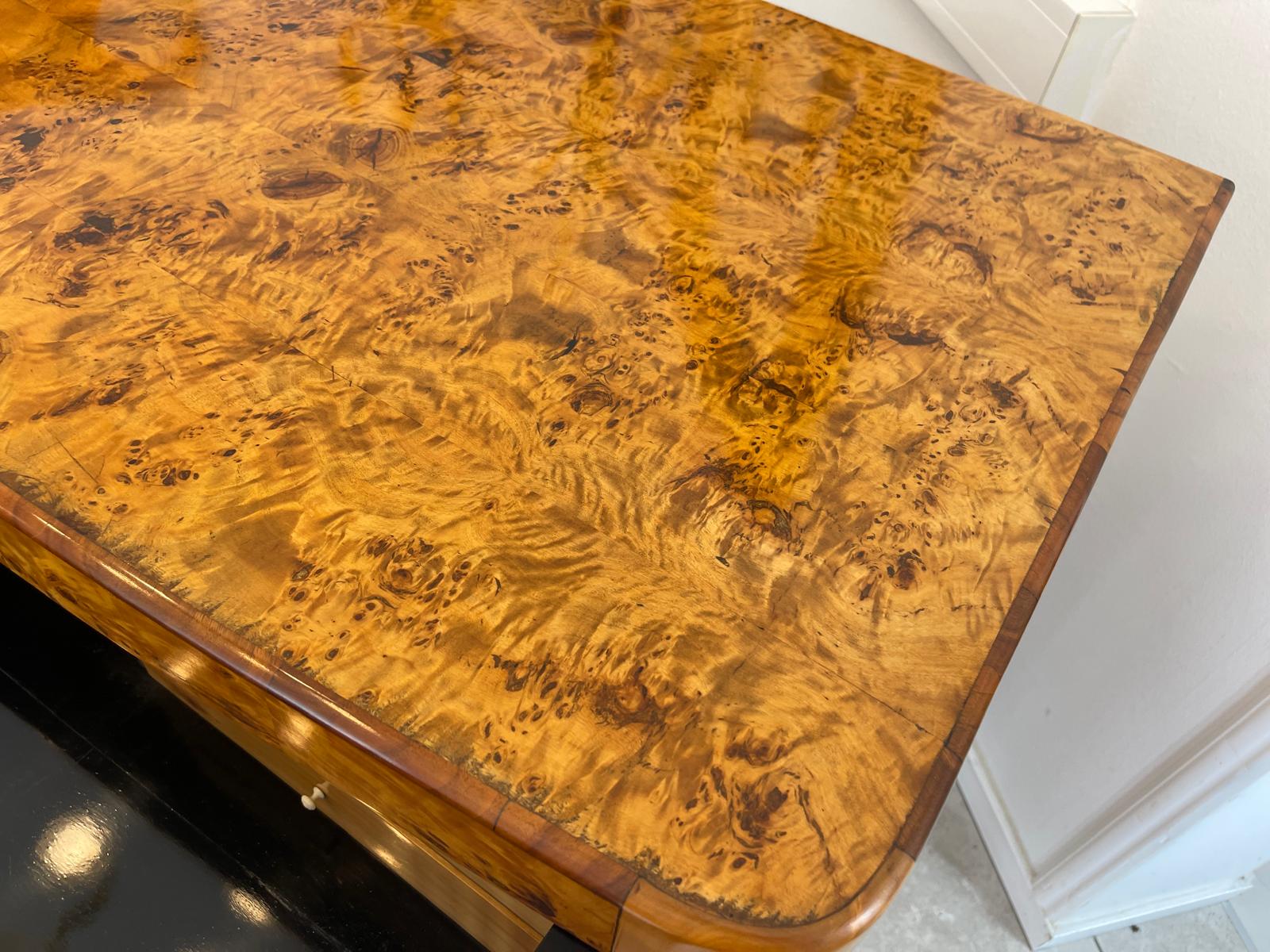 Restaurierte Biedermeier Schreibkommode Sekretär Pappelholz Antiquität G1747