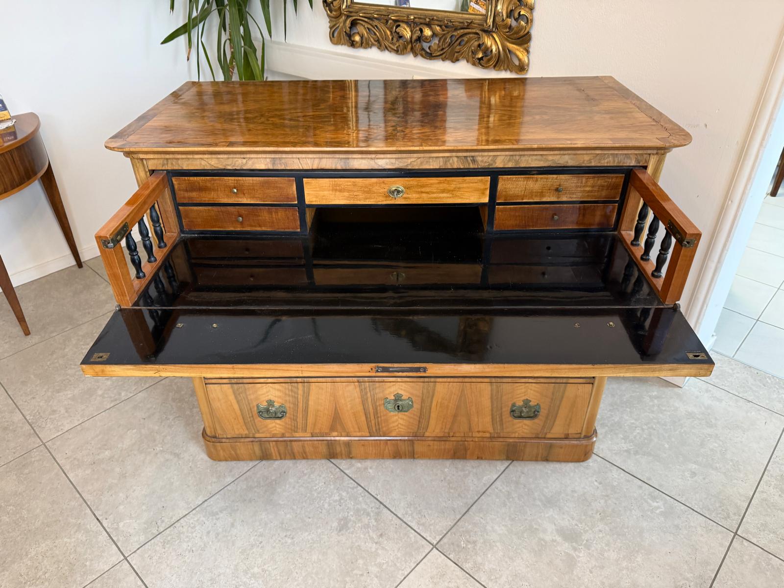 Biedermeier Schreibkommode Ladenkommode Original Antiquität D1007