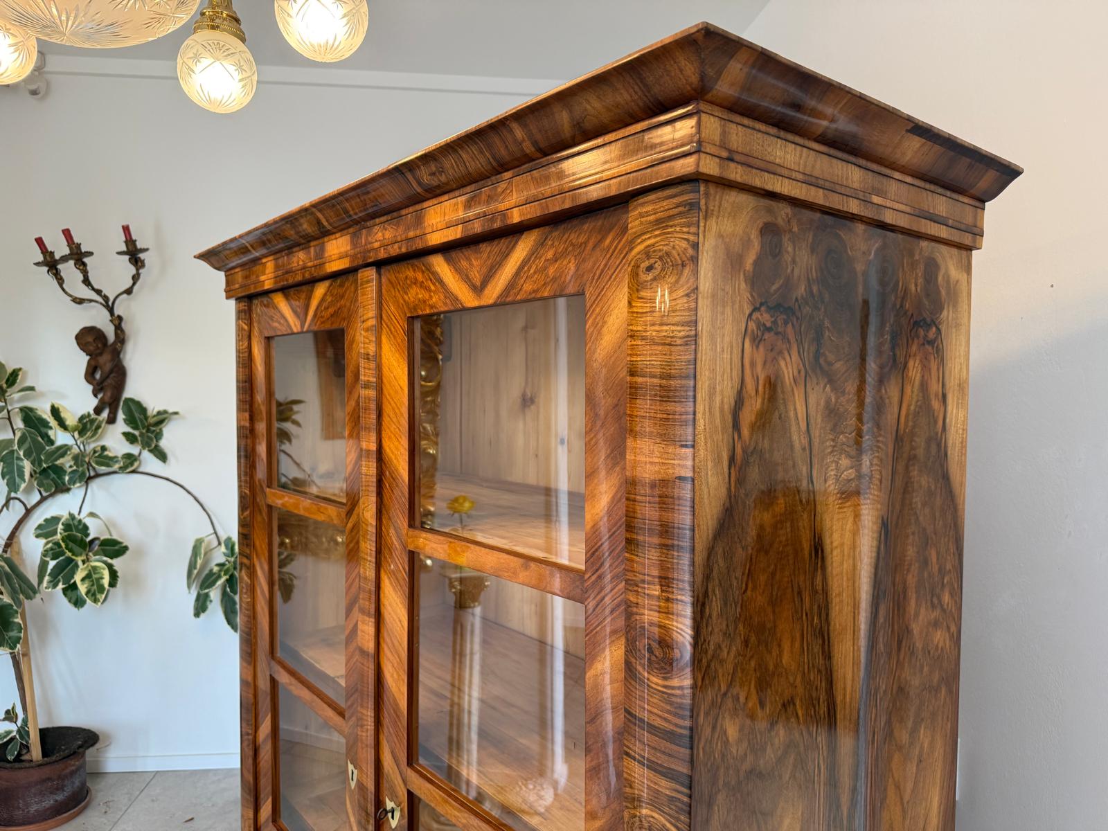 SALE Biedermeier Vitrine Bücherschrank Sammlervitrine Sammlerschrank Antiquität G1817
