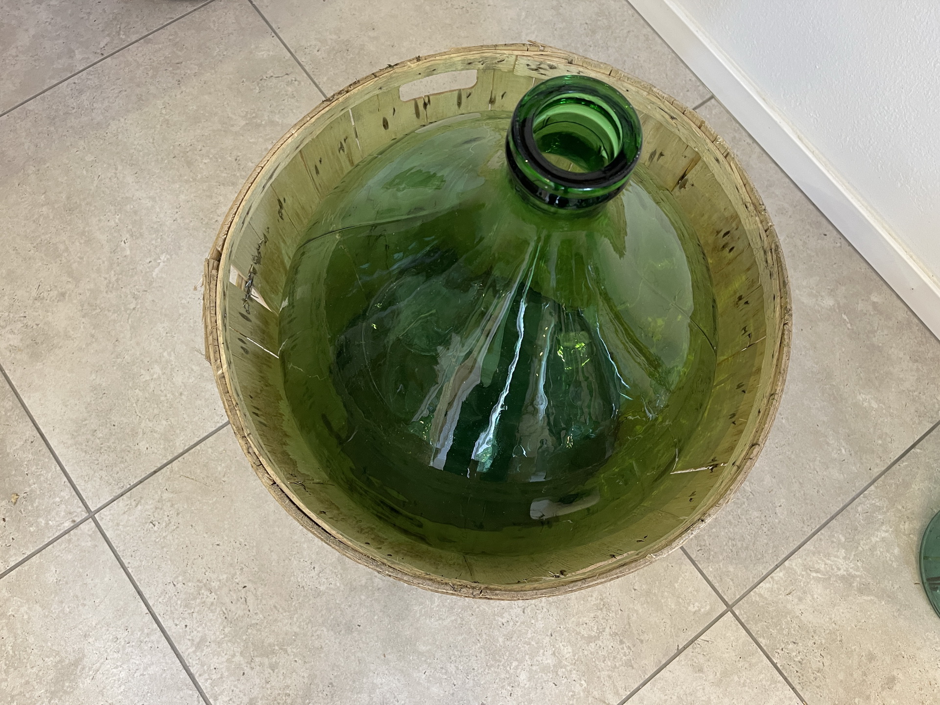 Alte Ballonflasche Weinballon, Gärballon, Ballonflasche A4735