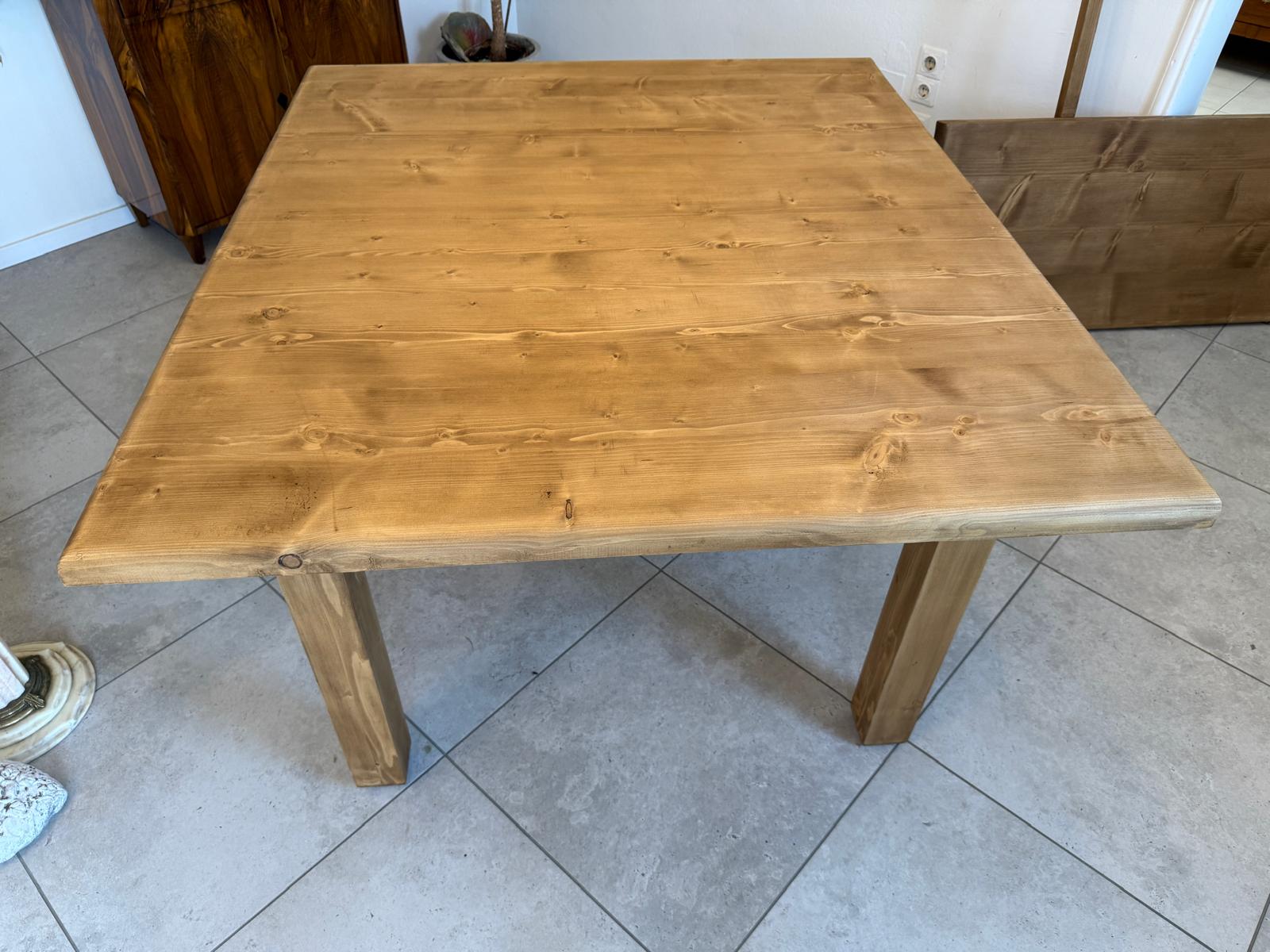 Massiver Bauerntisch Naturholz Fichte Esstisch Wandtisch G1922