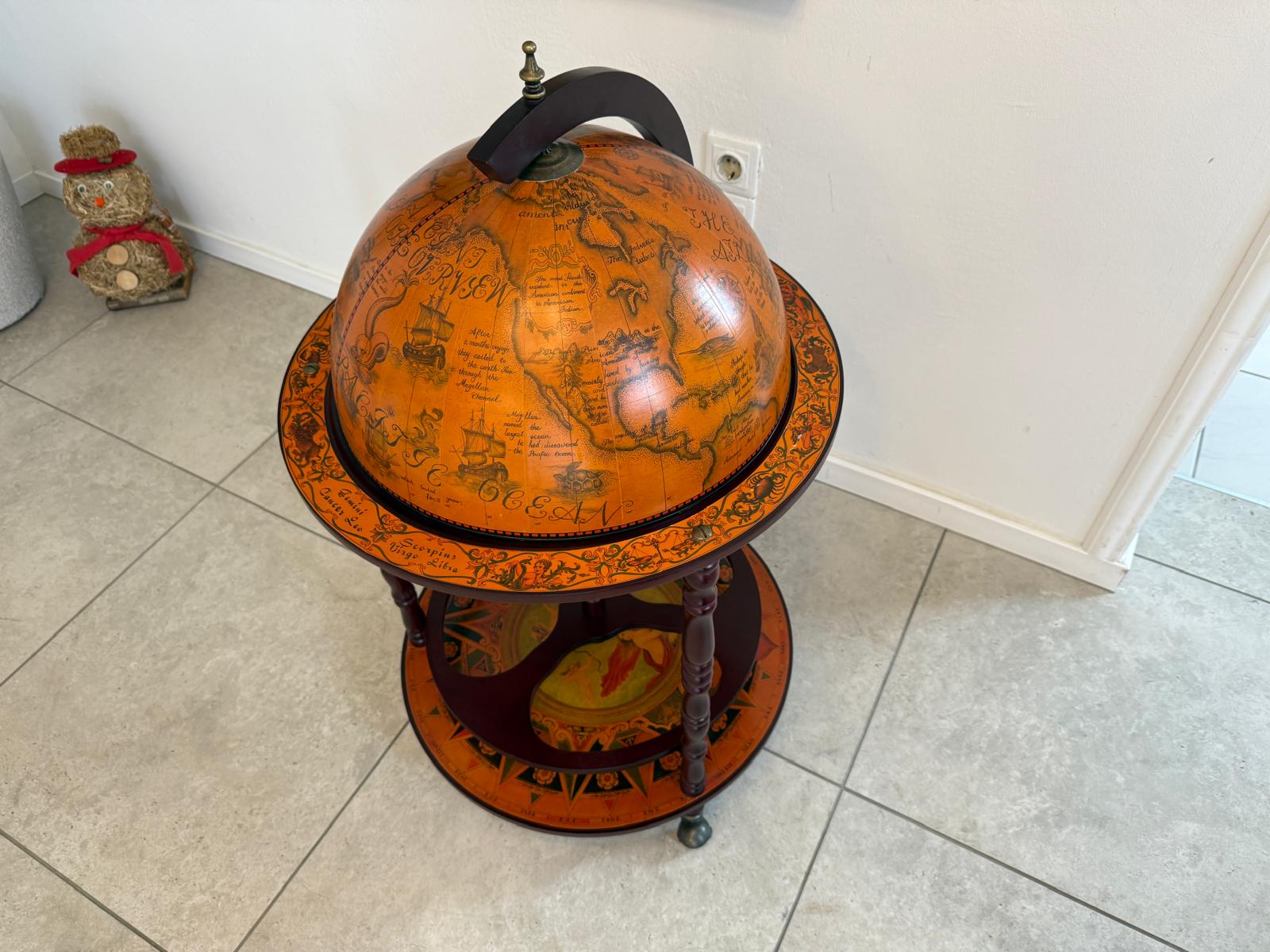  Barschrank Globusbar Barwagen Stilmöbel Dekobar D1001