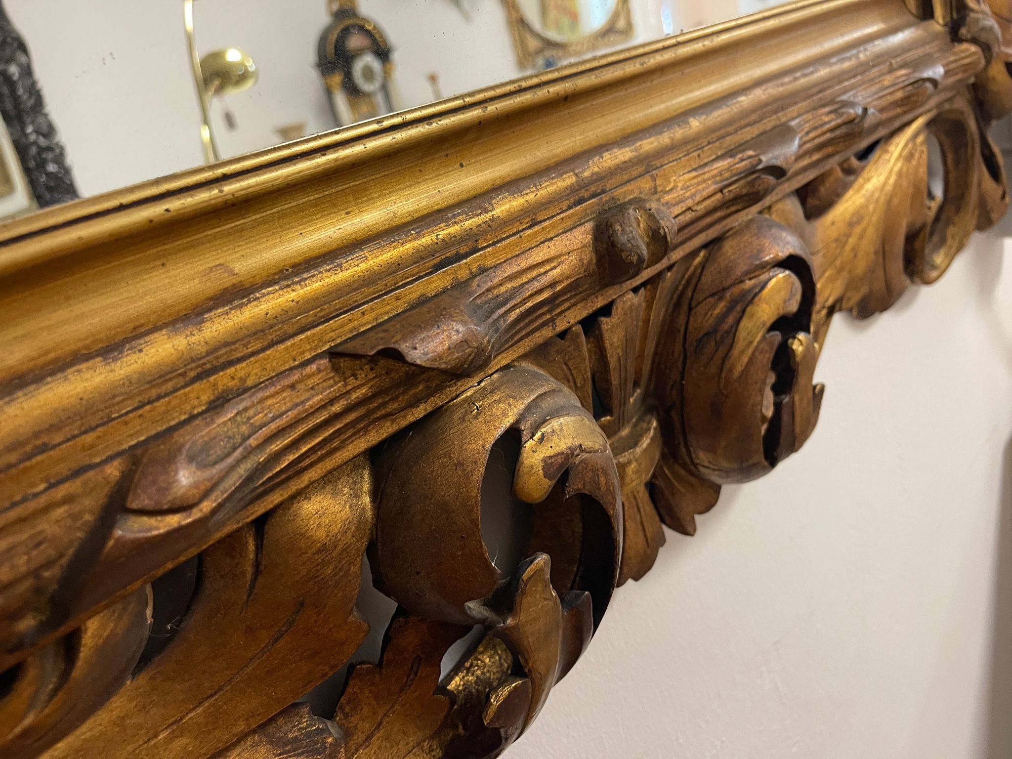 87ff5fd9-9177-4c5c-bad2-e8a5a04747ad Florentiner Spiegel Akanthusblattschnitzkunst A4693