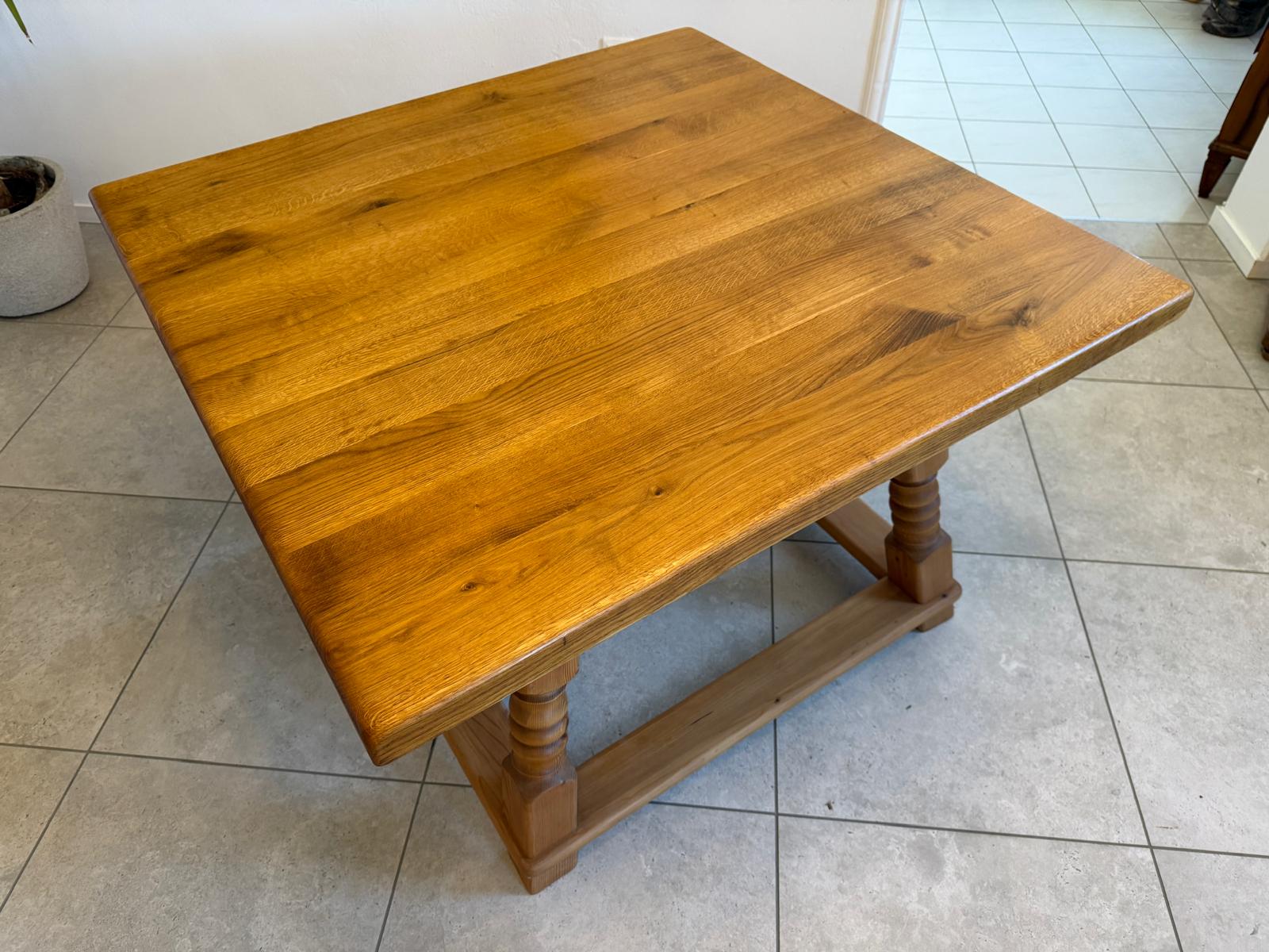 Jogltisch Bauerntisch Eichenholz Hüttentisch Bauernmöbel G2276
