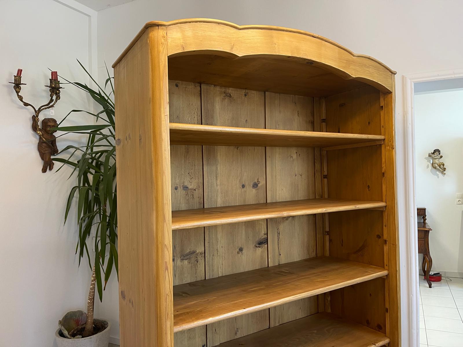 Antikes Bäuerliche Stellage Regal Bauernmöbel Bücherkasten Fichtenholz G1366