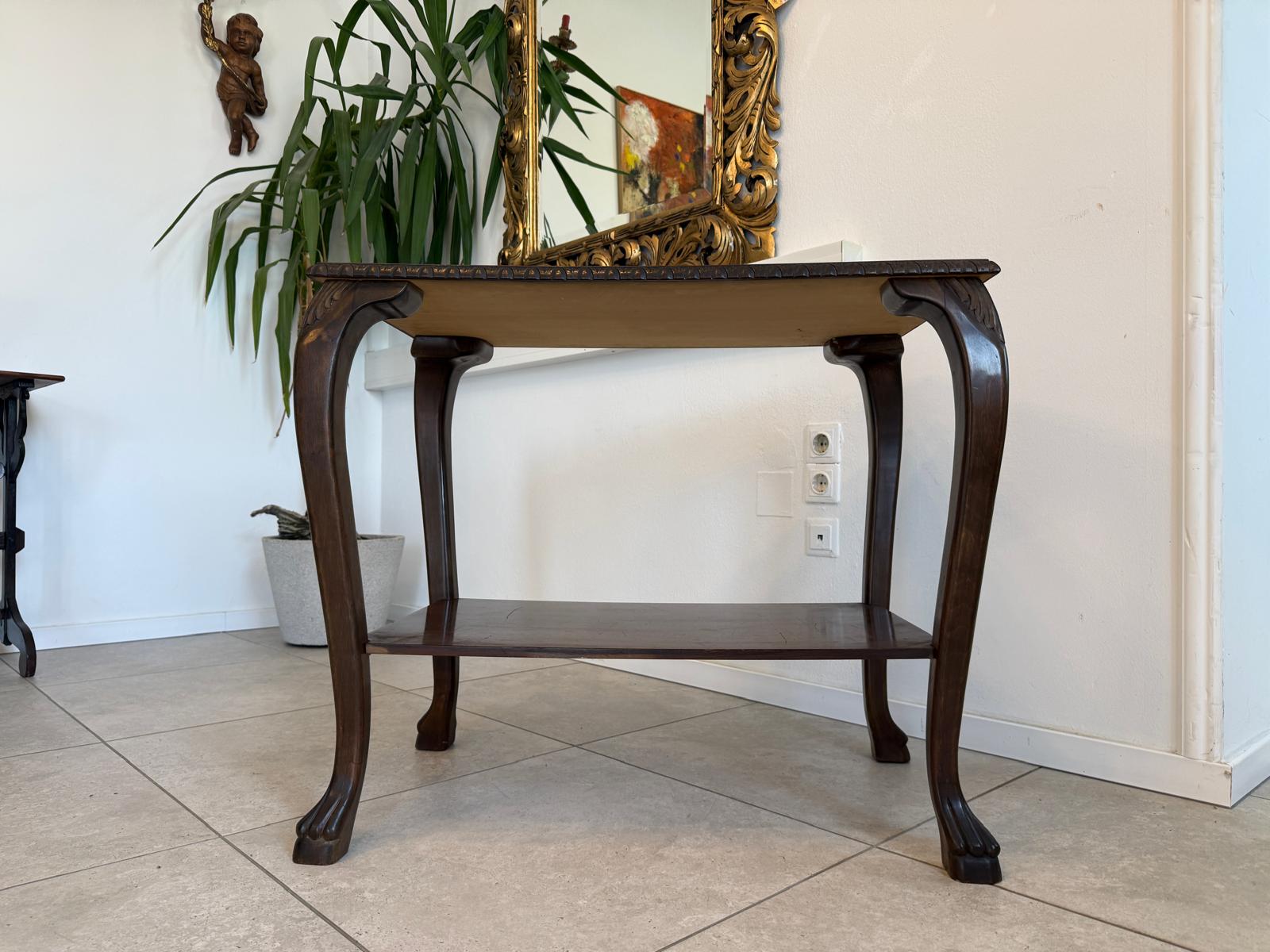 Originaler Historismus Tisch Serviertisch Beistelltisch Unikat D2931