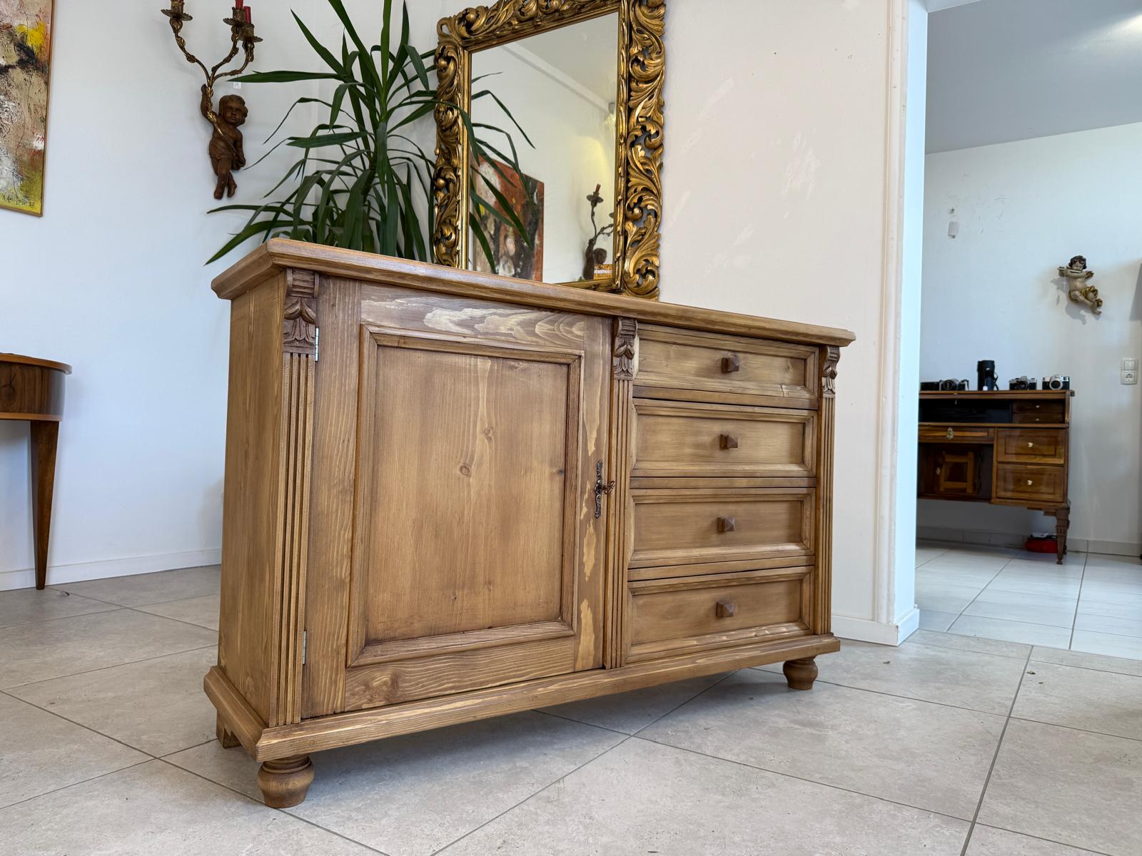 Massivholzkommode Ladenkommode Bauernmöbel Bauernmöbel Bauernschrank G2164