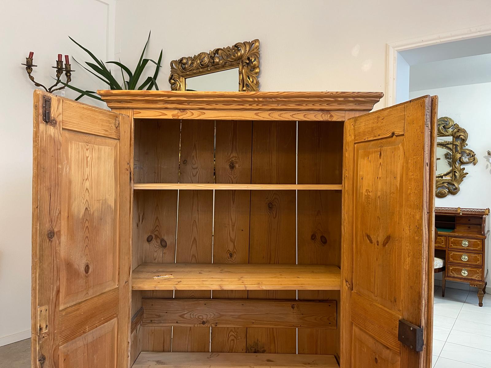 Uriger Steirischer Biedermeier  Bauernschrank Naturholzschrank G1150