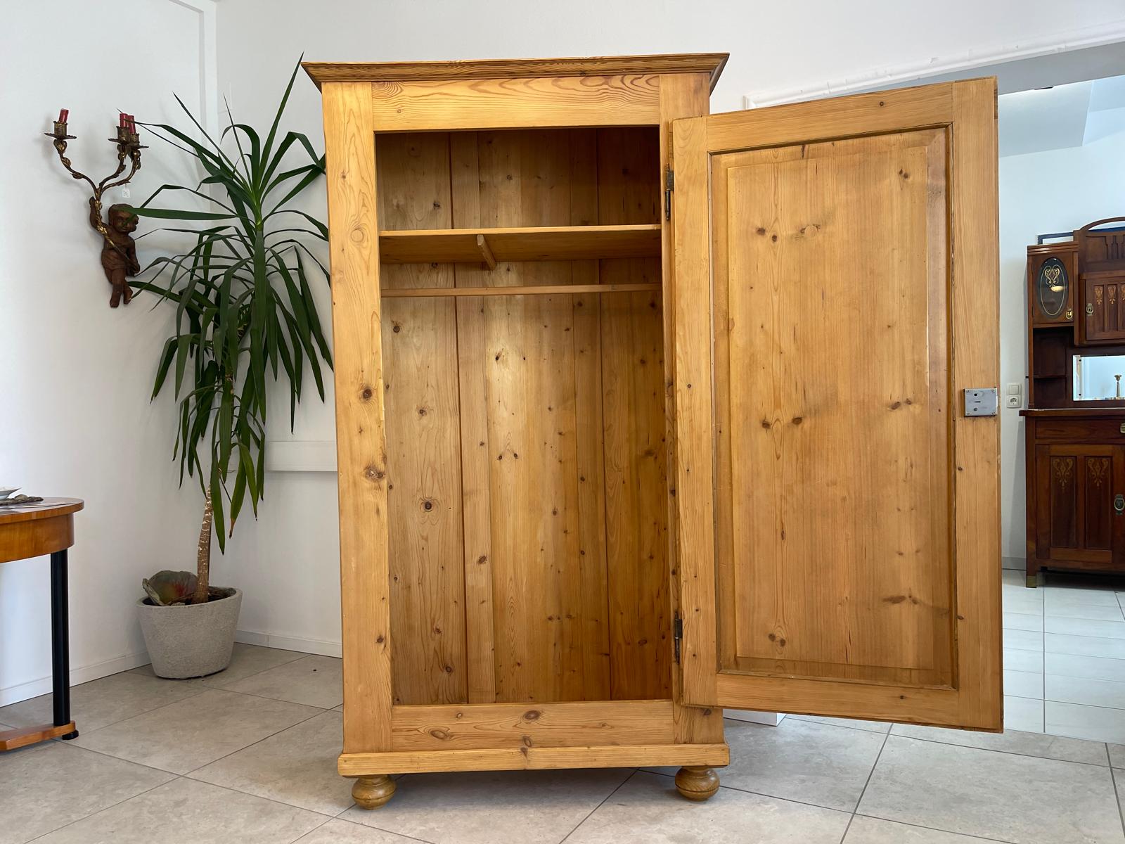 Biedermeier Bauernschrank Naturholzschrank Bauernmöbel Bauernstube G1322