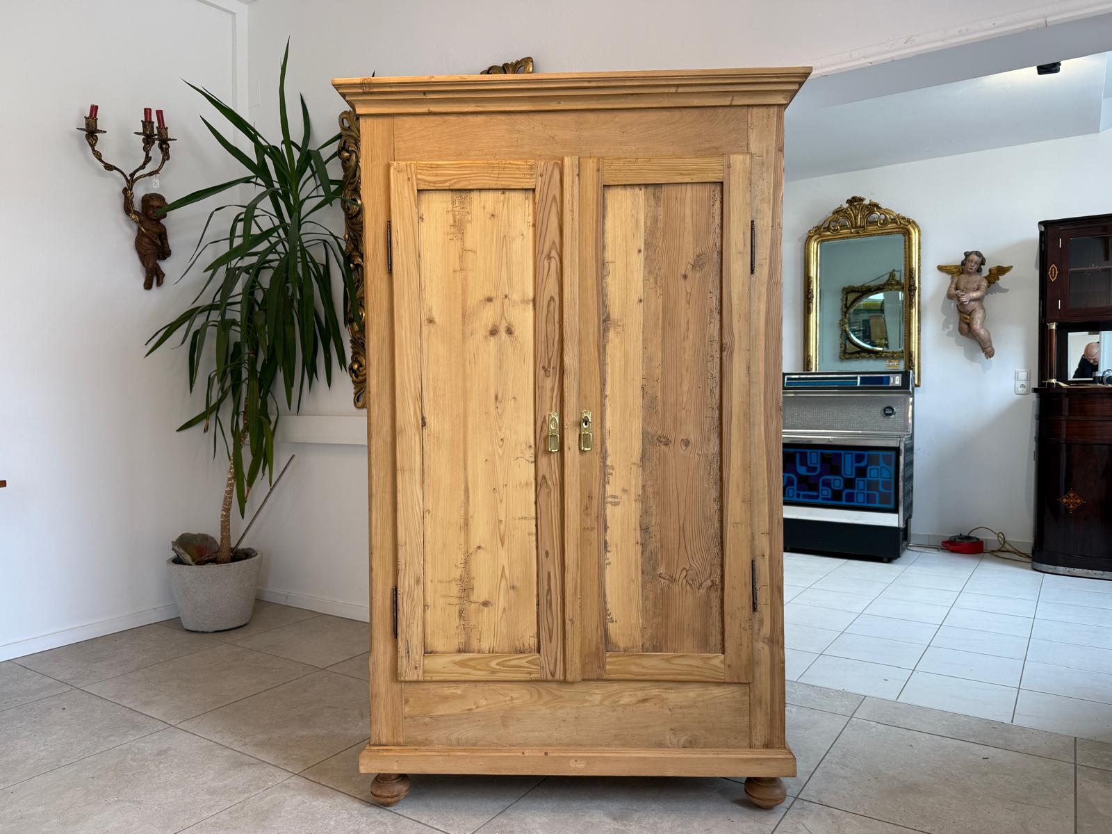 Bauernschrank Steirisch Biedermeier Naturholzschrank D2270