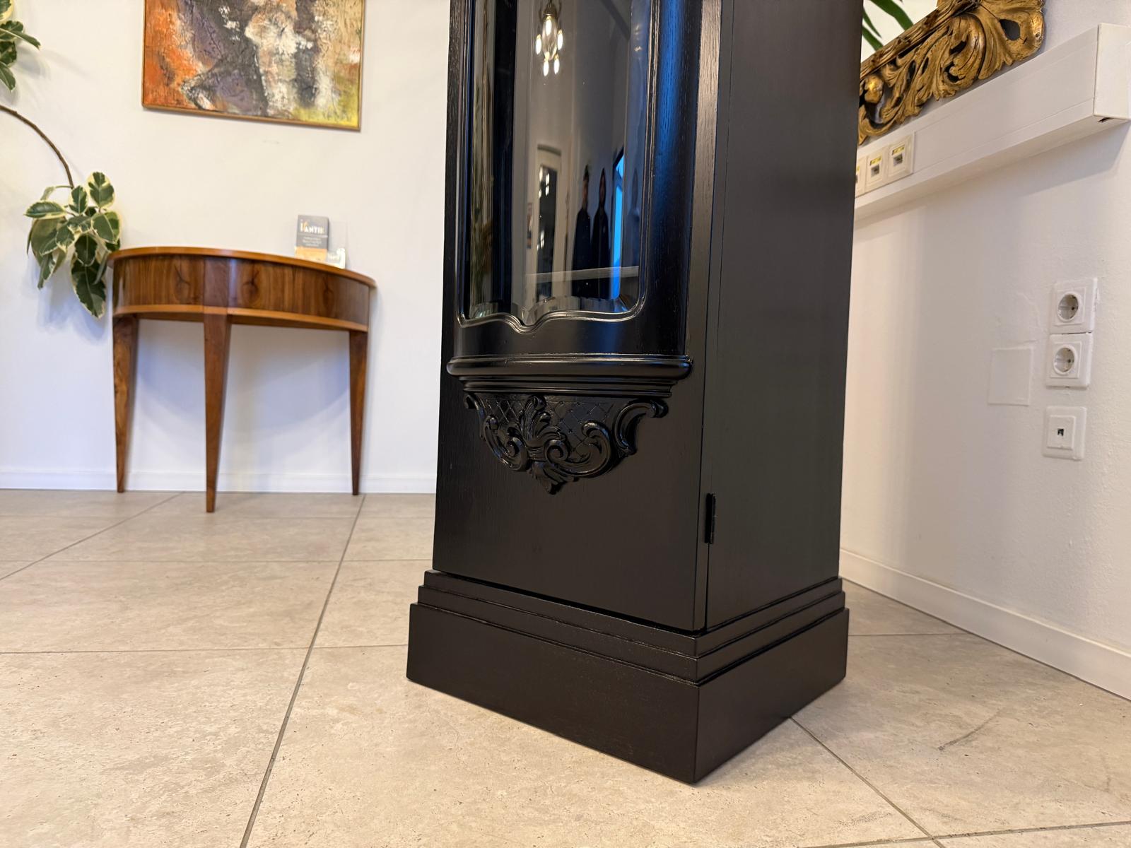 Restauriertes Jugendstil Vitrine Pfeilervitrine Glasschrank G2389