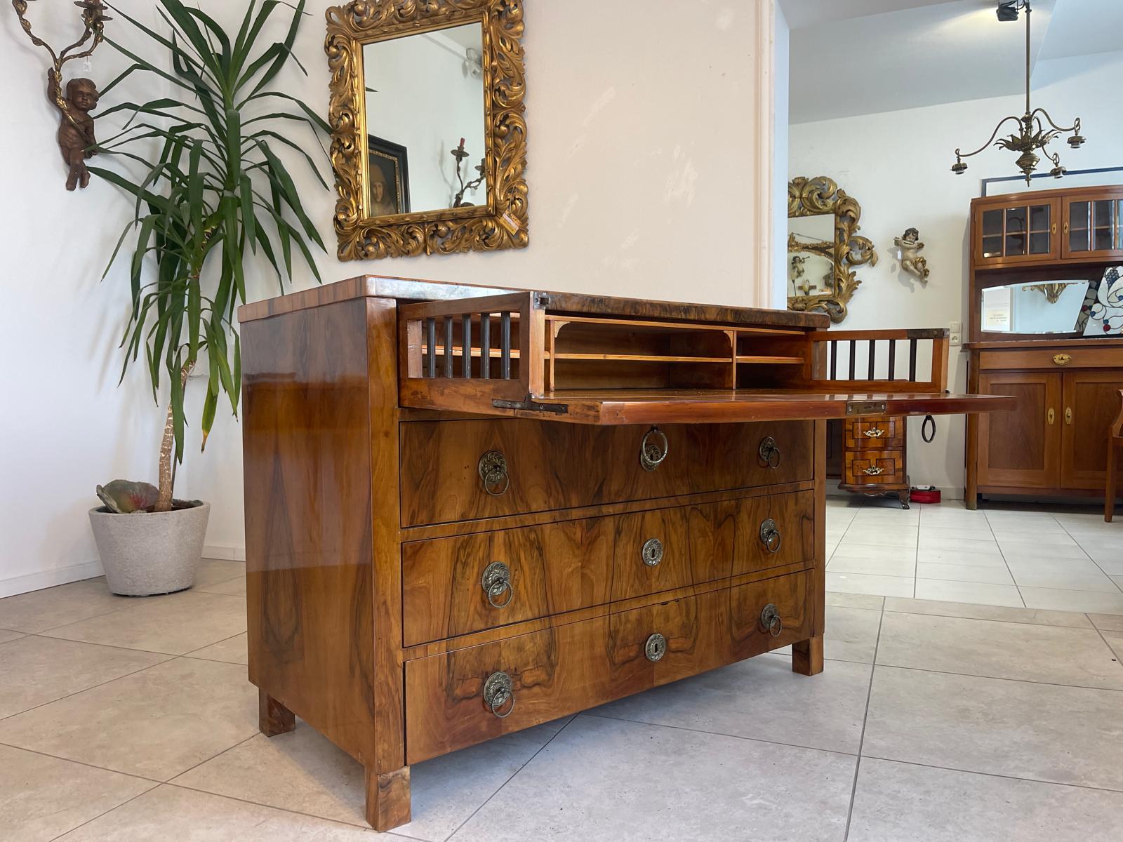 Biedermeier Schreibkommode Ladenkommode Original Antiquität G1092