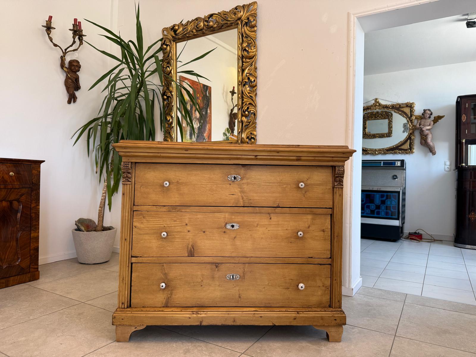 Restaurierte Biedermeier Kommode 3 Ladenkommode Antik ifantik D2485