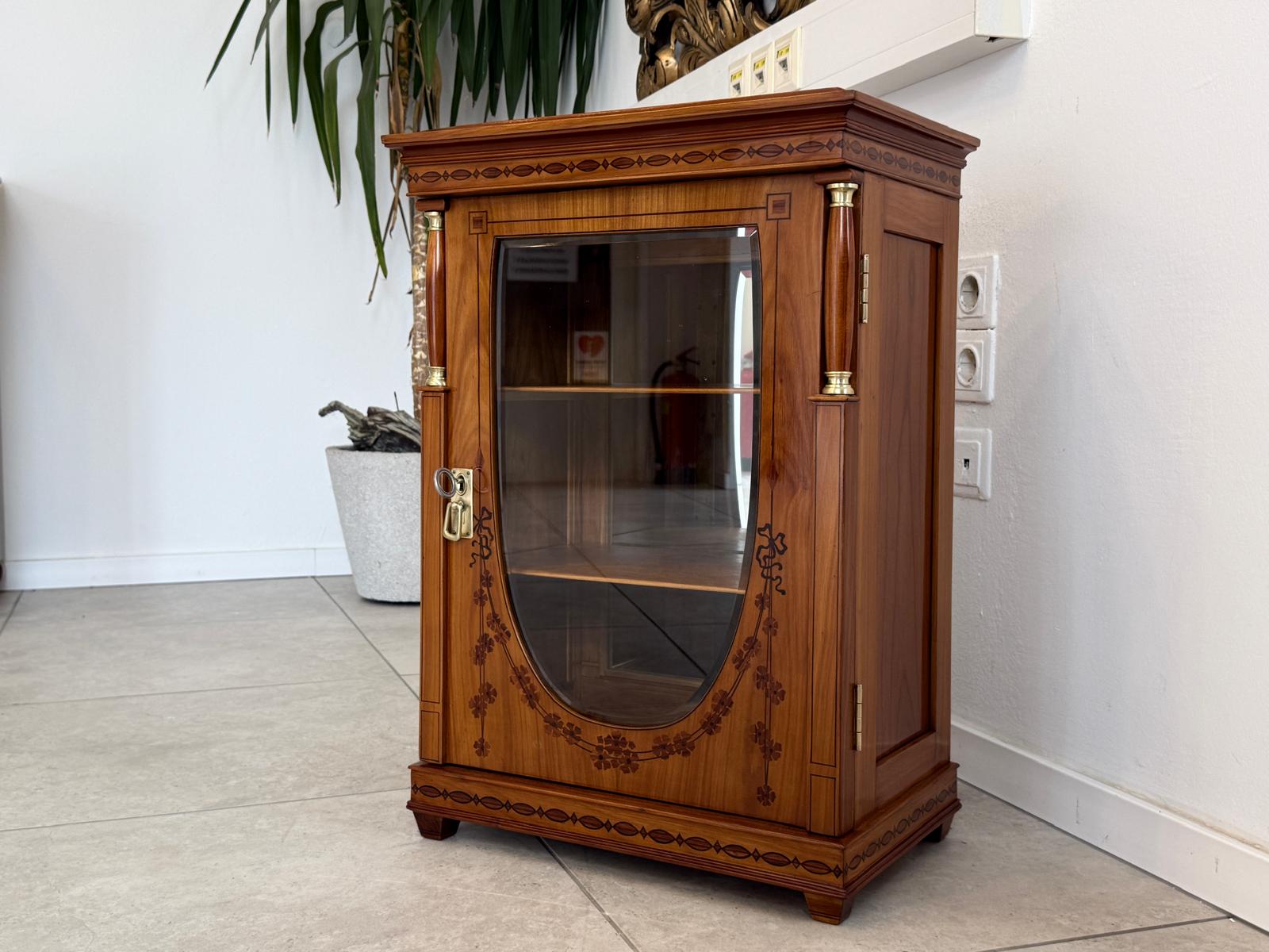 Sale Empire Säulen Bücherschrank Vitrinenschrank Restauriert D2873