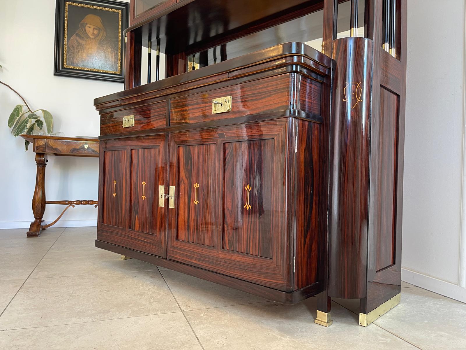 SALE Restauriertes Jugendstil Kredenz Etagere  Bücherschrank Traum Antiquität G1444