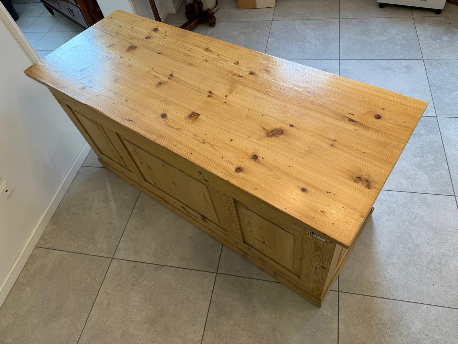 Bäuerlicher Jugendstil Schreibtisch Sekretär Naturholz G2343