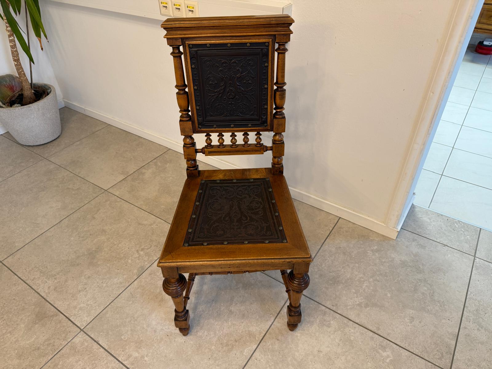 Originaler Gründerzeit Sessel Stuhl Historismus Stuhl A5080-Copy