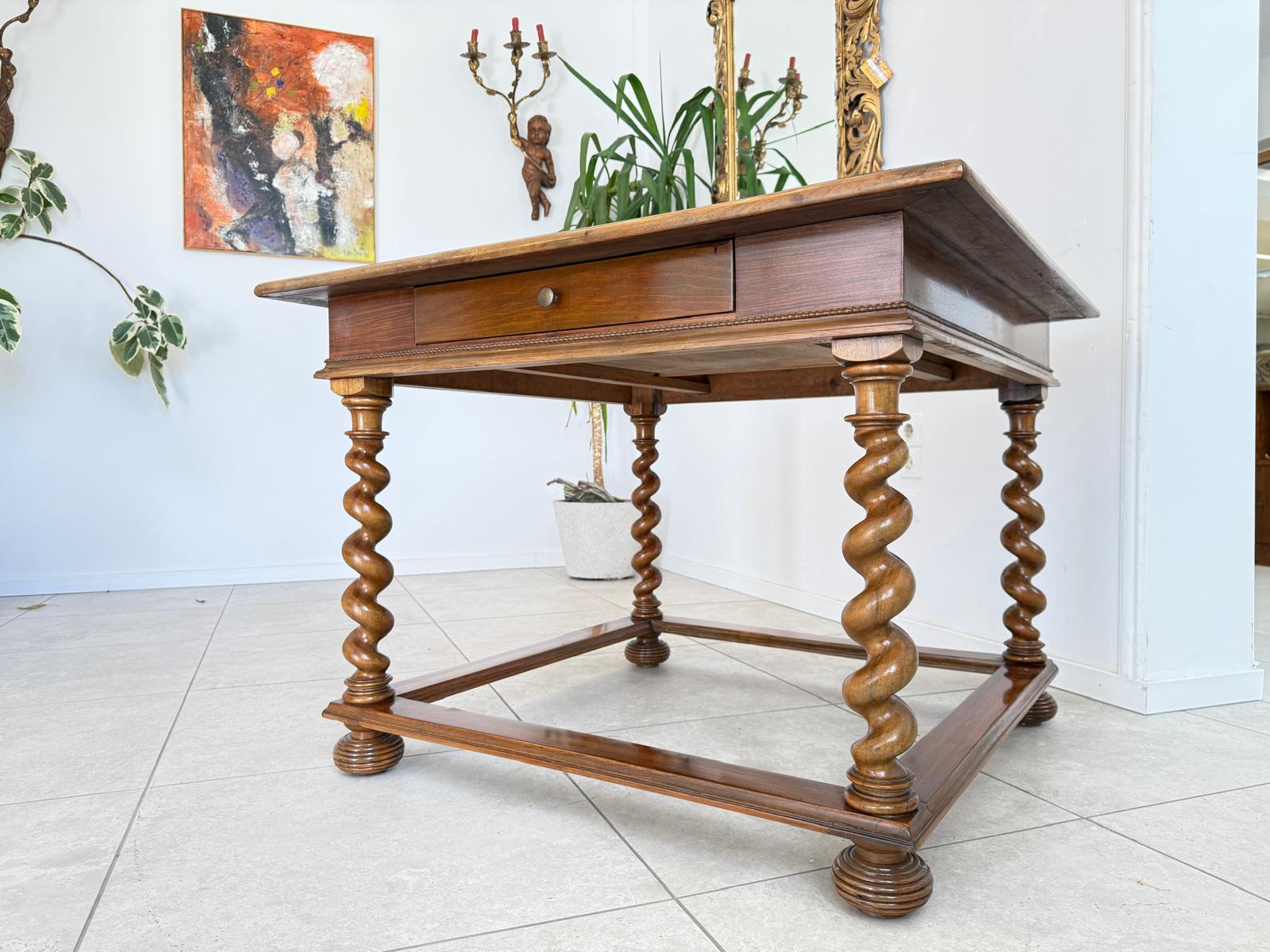 Barock Tisch Esstisch Antik Refektoriumtisch Antiquität Neo Barock D2867
