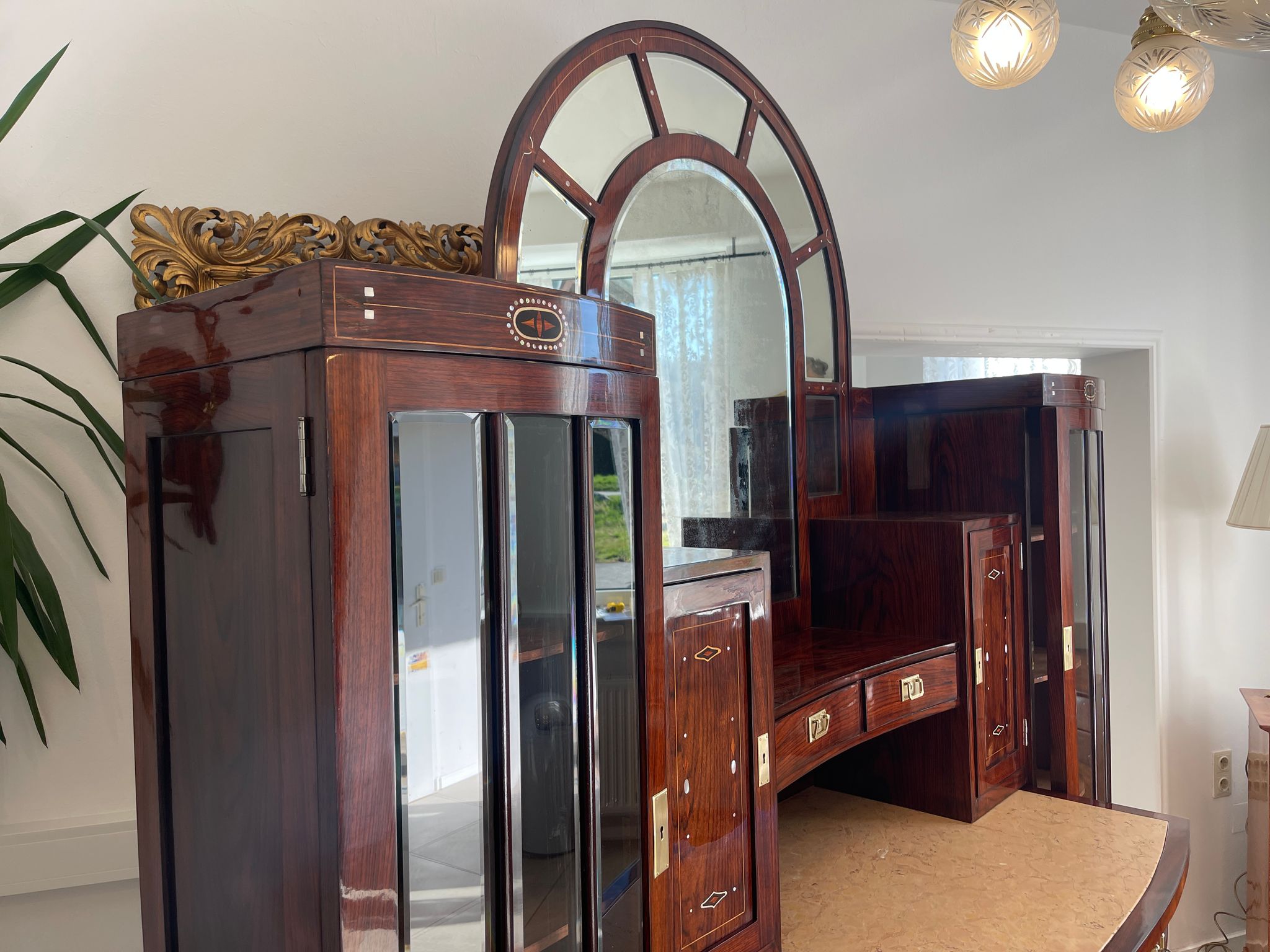 Sale Restauriertes Jugendstil Designerbuffet Bibliotheksschrank Antiquität G1379