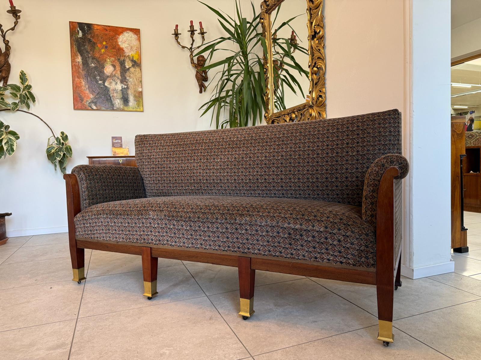(SALE) Jugendstil  Sofa Original Diwan Couch Couch D1231