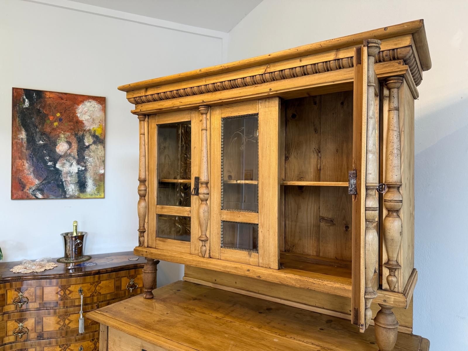 Originale Gründerzeit Küchenkredenz Bauernschrank Bauernkredenz D2630