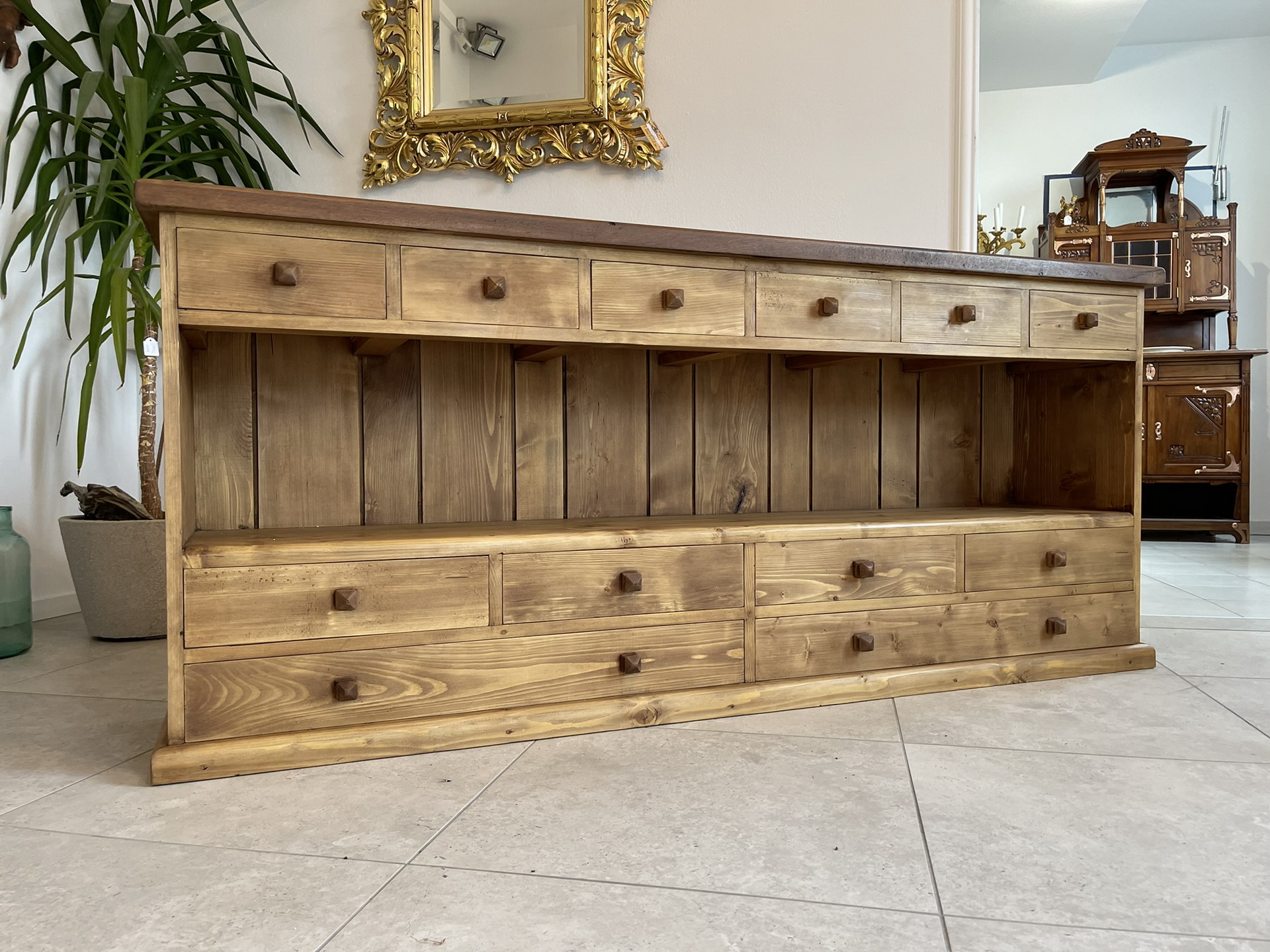 biedermeier-barock_17inD8YX6RulnTR praktische 12 Laden Kommode Anrichte Sideboard B1215