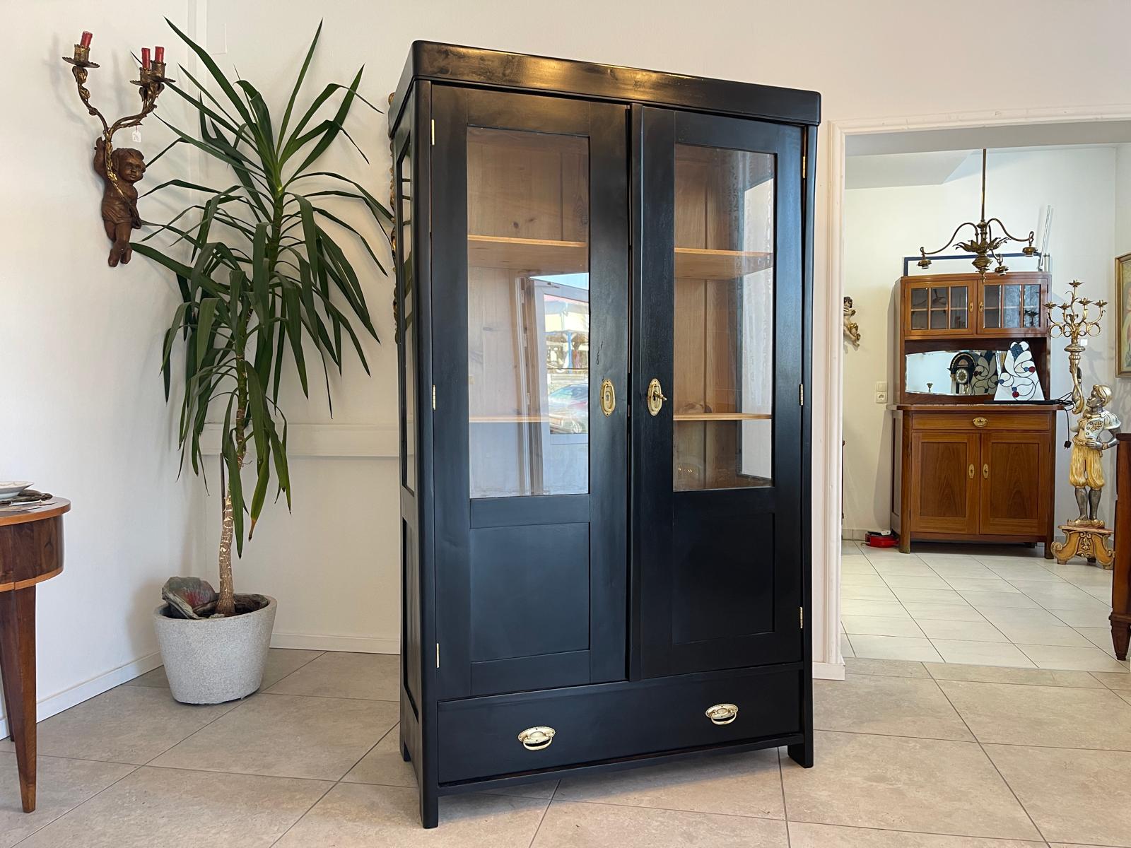 Sale Jugendstil Vitrine / Bücherschrank/ Antiquität Designermöbel G1183