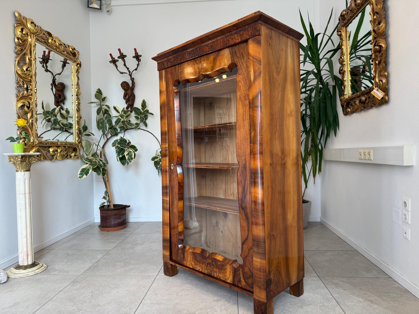 Antiquität Biedermeier Vitrine Bücherschrank Antiquität G2013