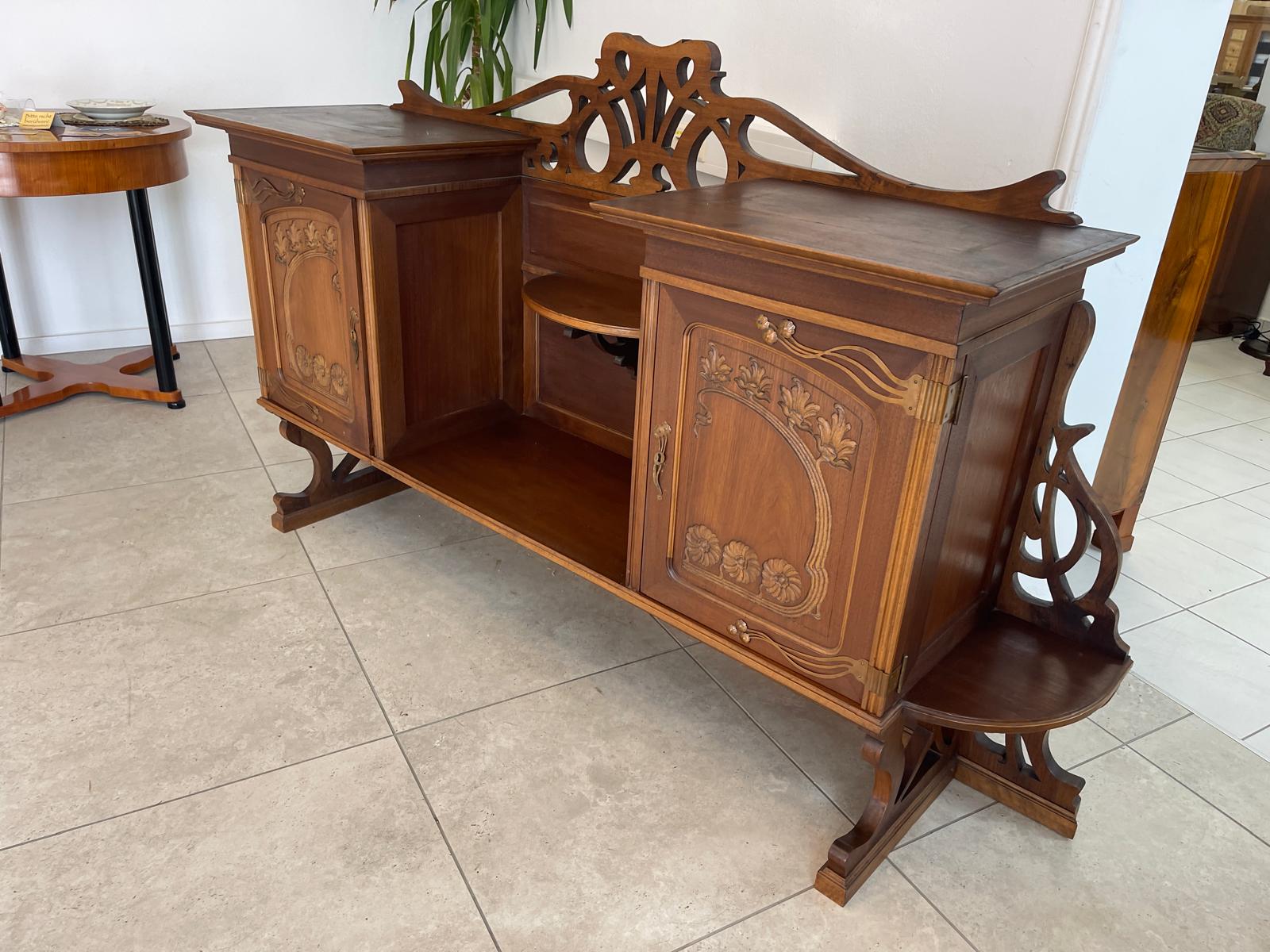 Hübscher Jugendstil Aufsatz Ersatzspender Wandboard G1358