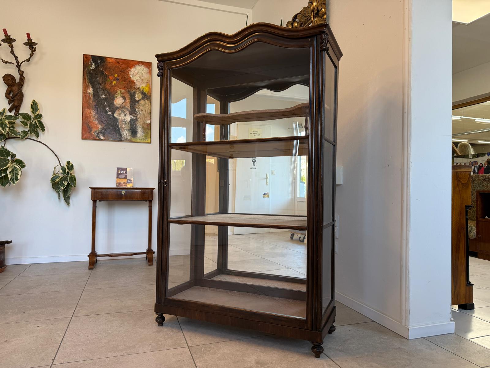 Originale Spätbiedermeier Vitrine Traumexemplar Antiquität D1232