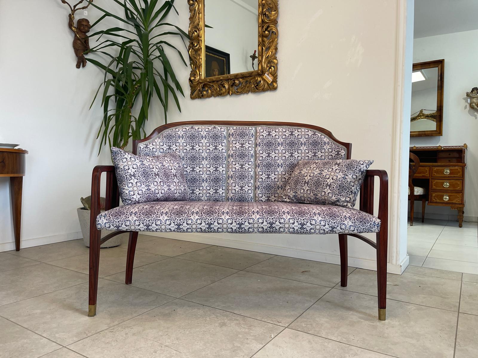 Original Jugendstil Sofa Bank / Antik / Art Nouveau / Bugholz / Josef Hoffmann G1175 Original Jugendstil Sofa Bank / Antik / Art Nouveau / Bugholz / Josef Hoffmann G1175