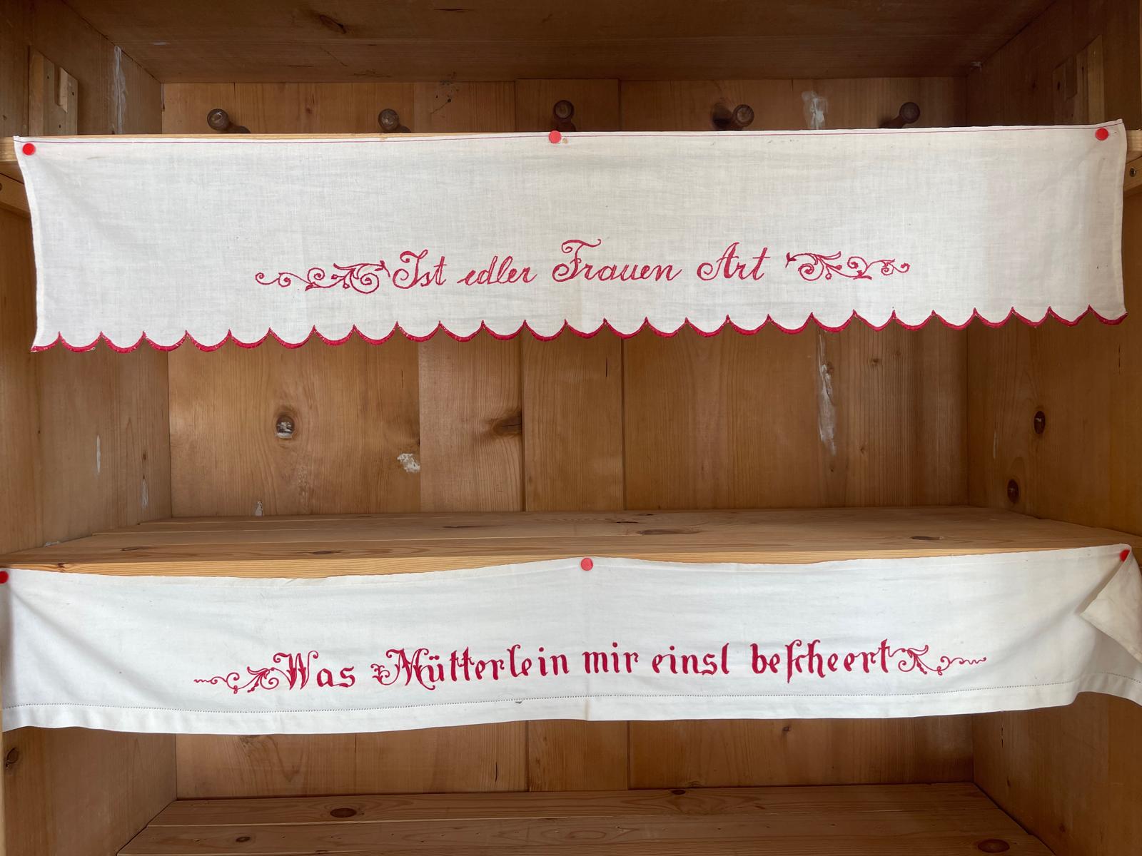 Bäuerliche Vitrine Bauernvitrine Bauernschrank Naturholz Bücherschrank G1282