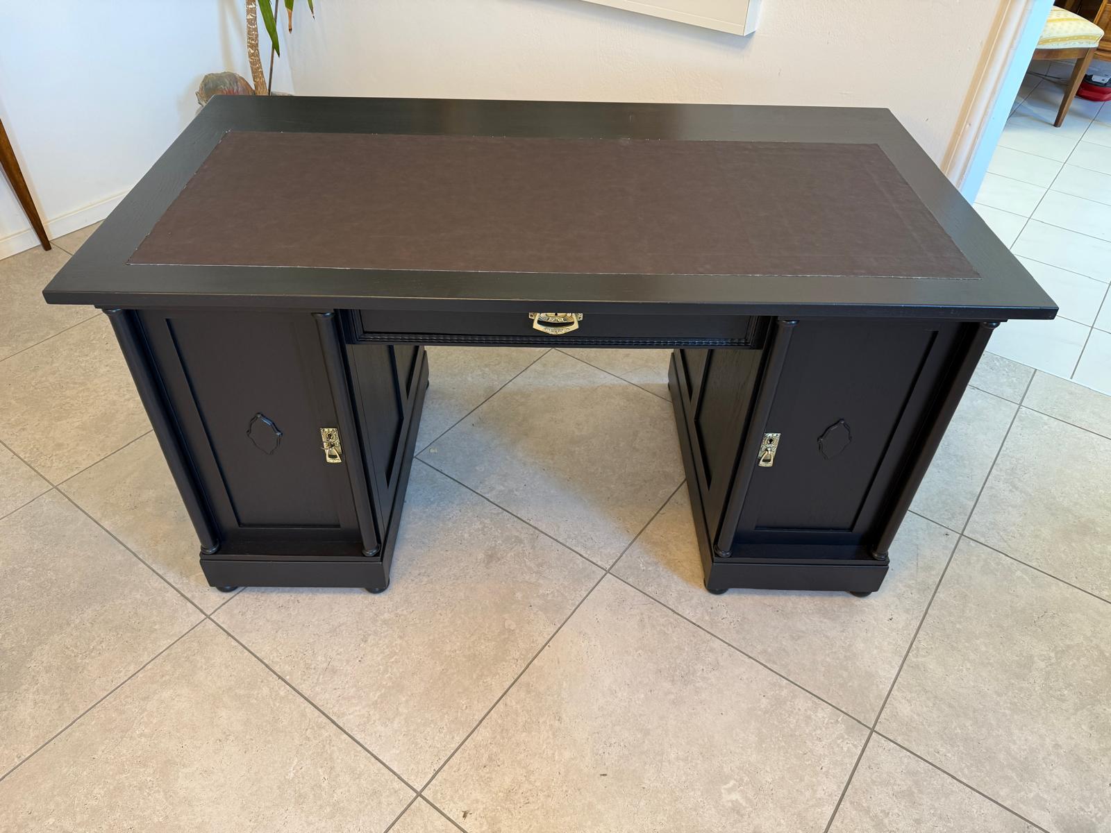 Restaurierter Jugendstil Schreibtisch Sekretär Freisteher Originalstück G2274