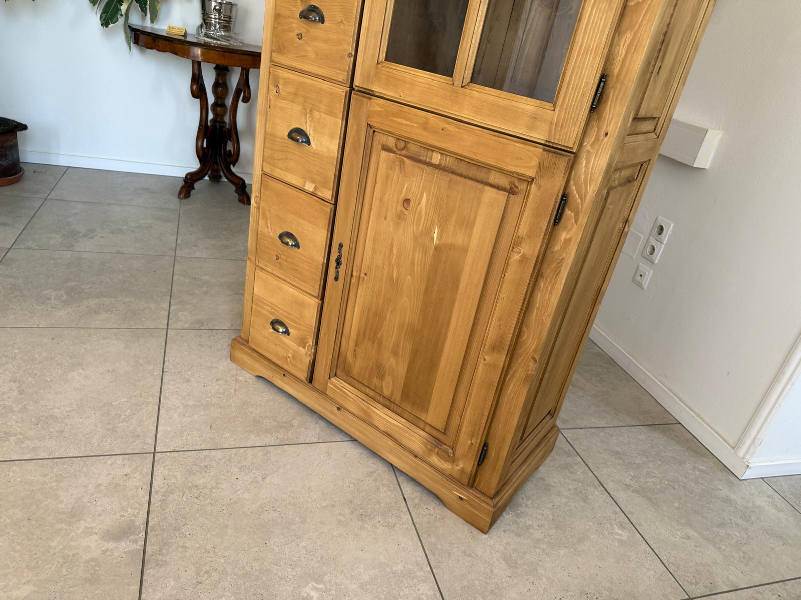 Anrichte Almerschrank Kommode Vitrinenschrank Bauernschrank G1777
