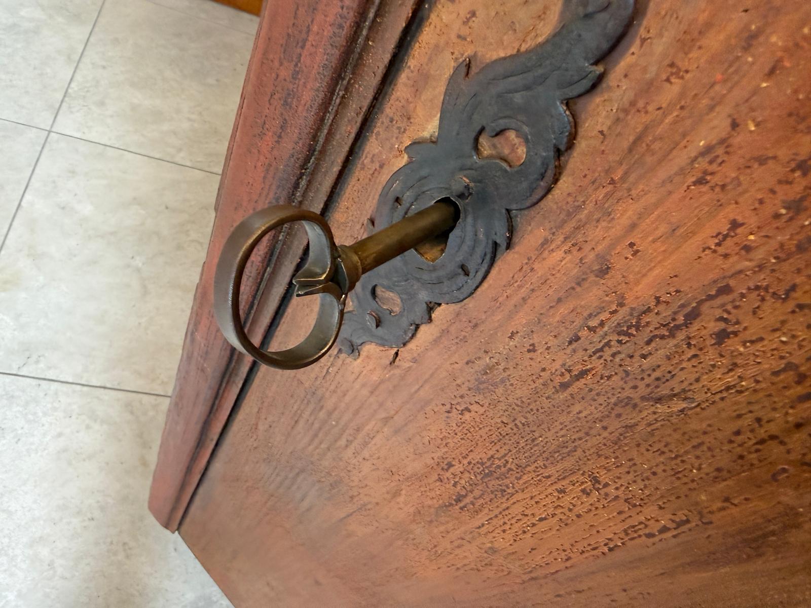 Handbemalter Barockschrank Bauernschrank Bauernkasten Kitzbühel 1784 D1204