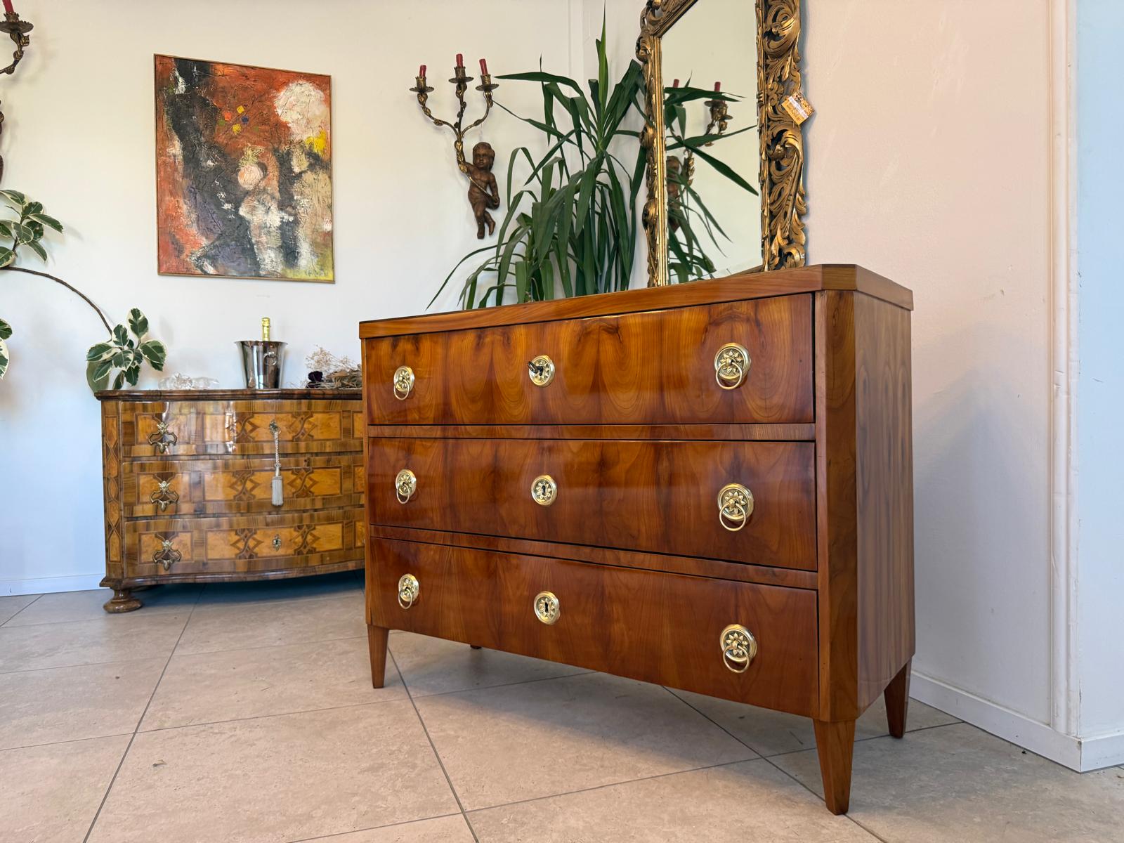 Restaurierte Biedermeier Kommode Kirschholz SALE D2765