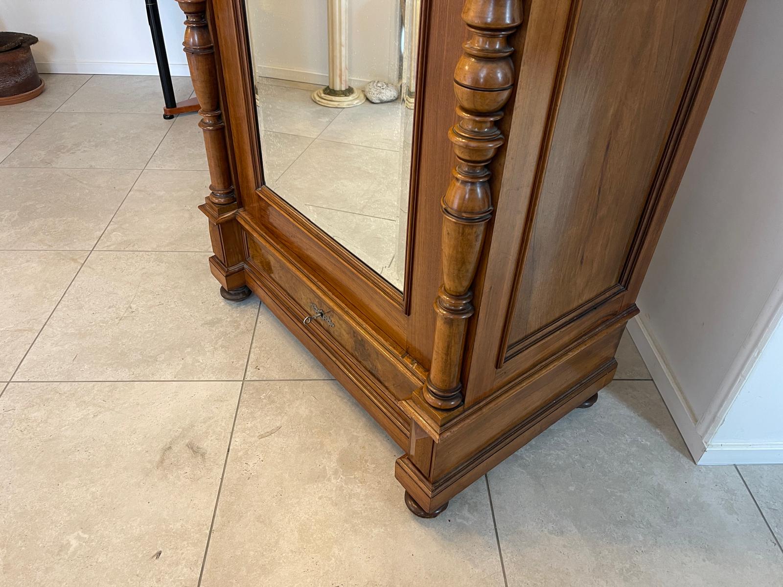 Traum Gründerzeit Kleiderschrank  Spiegelschrank Garderobenschrank Antiquität G1341